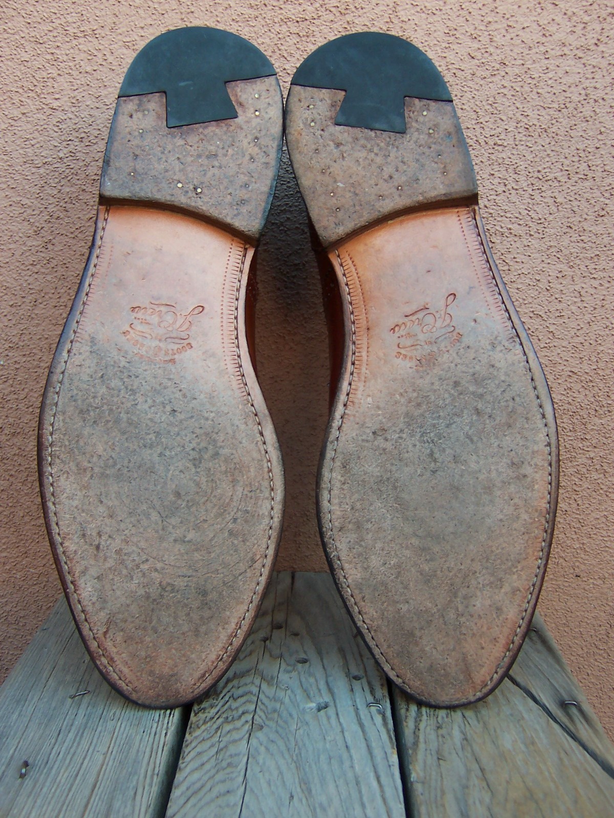 J. CREW Mens Dress Shoes Brown Leather Bench Made Cap Toe Oxfords Sz Size 12D