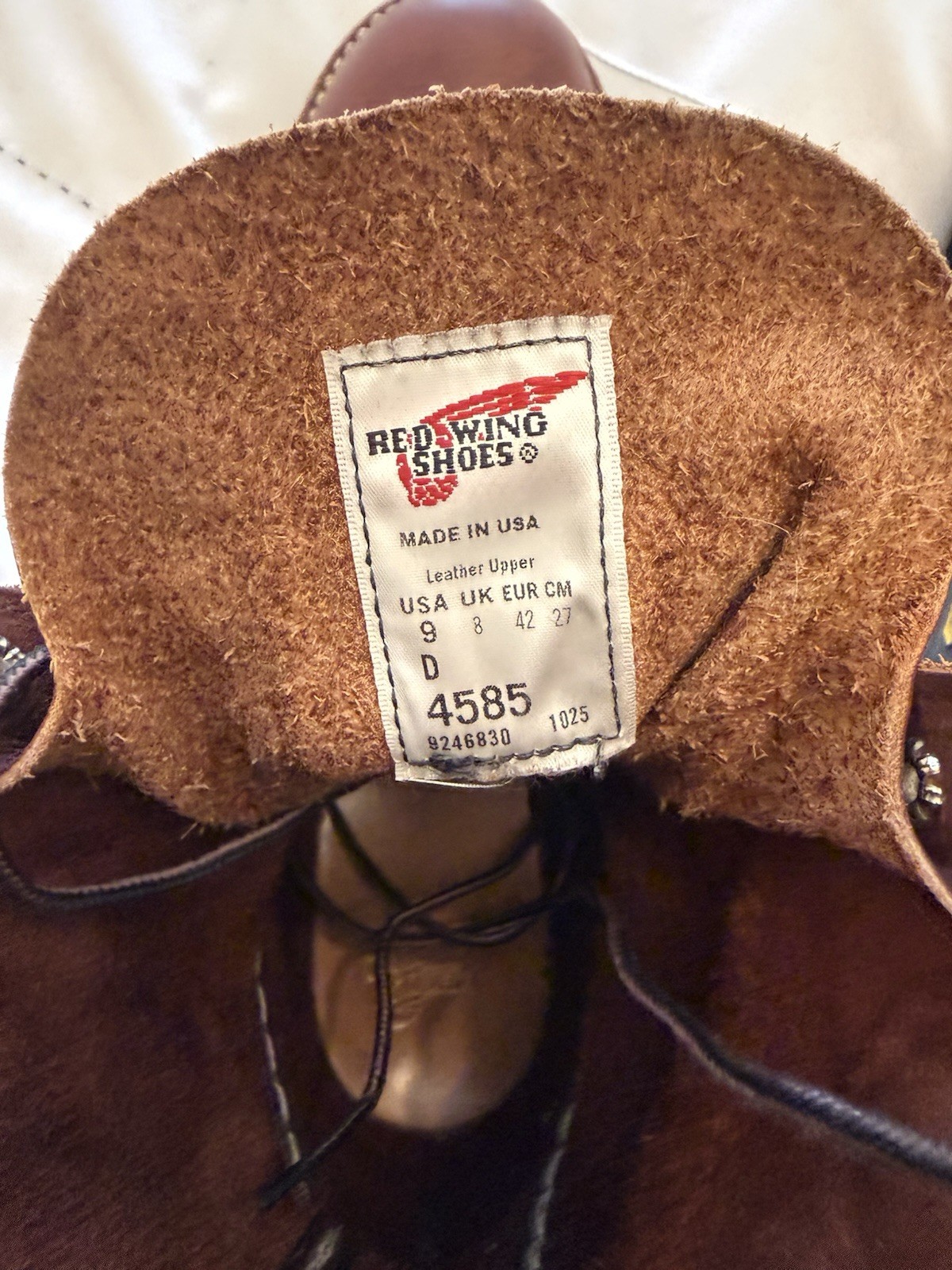 Red Wing Heritage 4585 Men’s Leather Logger Boot Size 9D Brown EUC