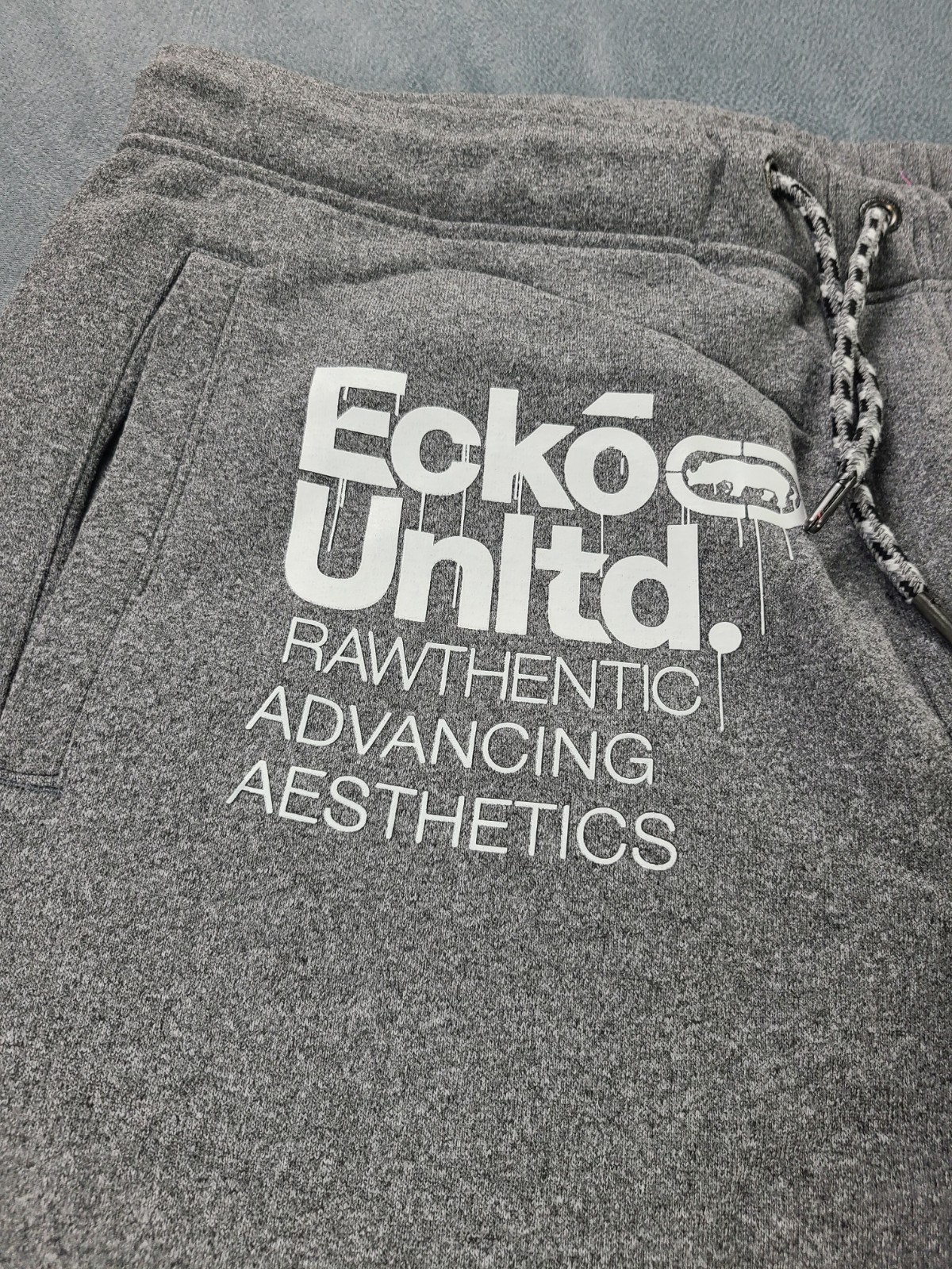 Ecko Unltd. Men’s Rawthentic Fleece Sweat Shorts Gray Size XL New With Tags