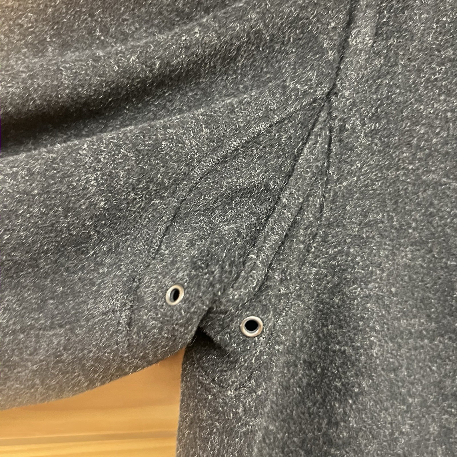 Victorinox Swiss Army Wool Field Jacket Mens Large Gusseted Gray Zip Snap HR