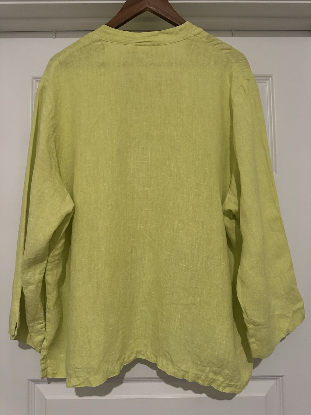 Donna 100% Linen Shell Button Shirt w/ Pockets – Women’s XL – Vintage