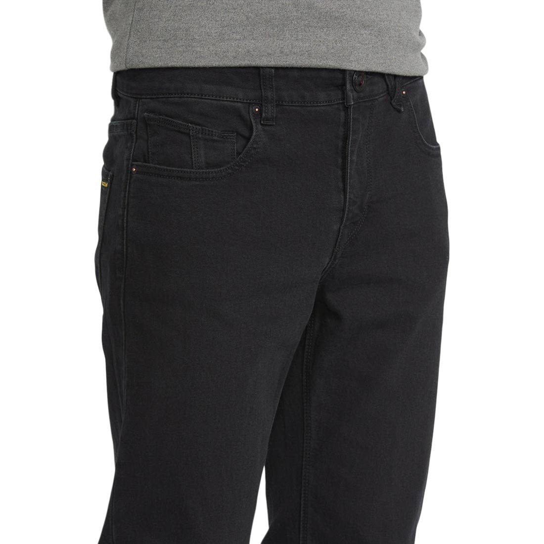 Volcom Solver Straight Fit Jeans – Blackout (SP26)