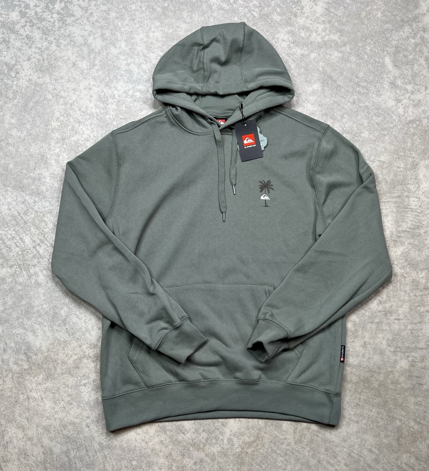 Quiksilver Shining Hour Hooded Sweatshirt Sea Spray Green Sz M