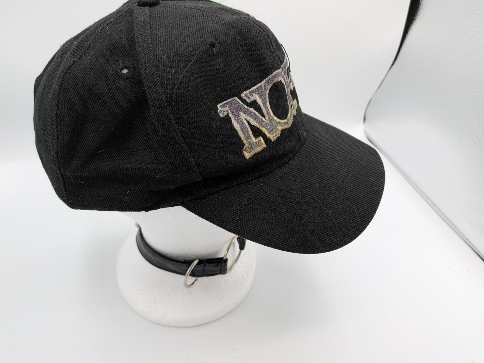 Vintage 90s NOFX Logo Black Snapback Baseball Hat Otto Cap RARE Punk Rock Band