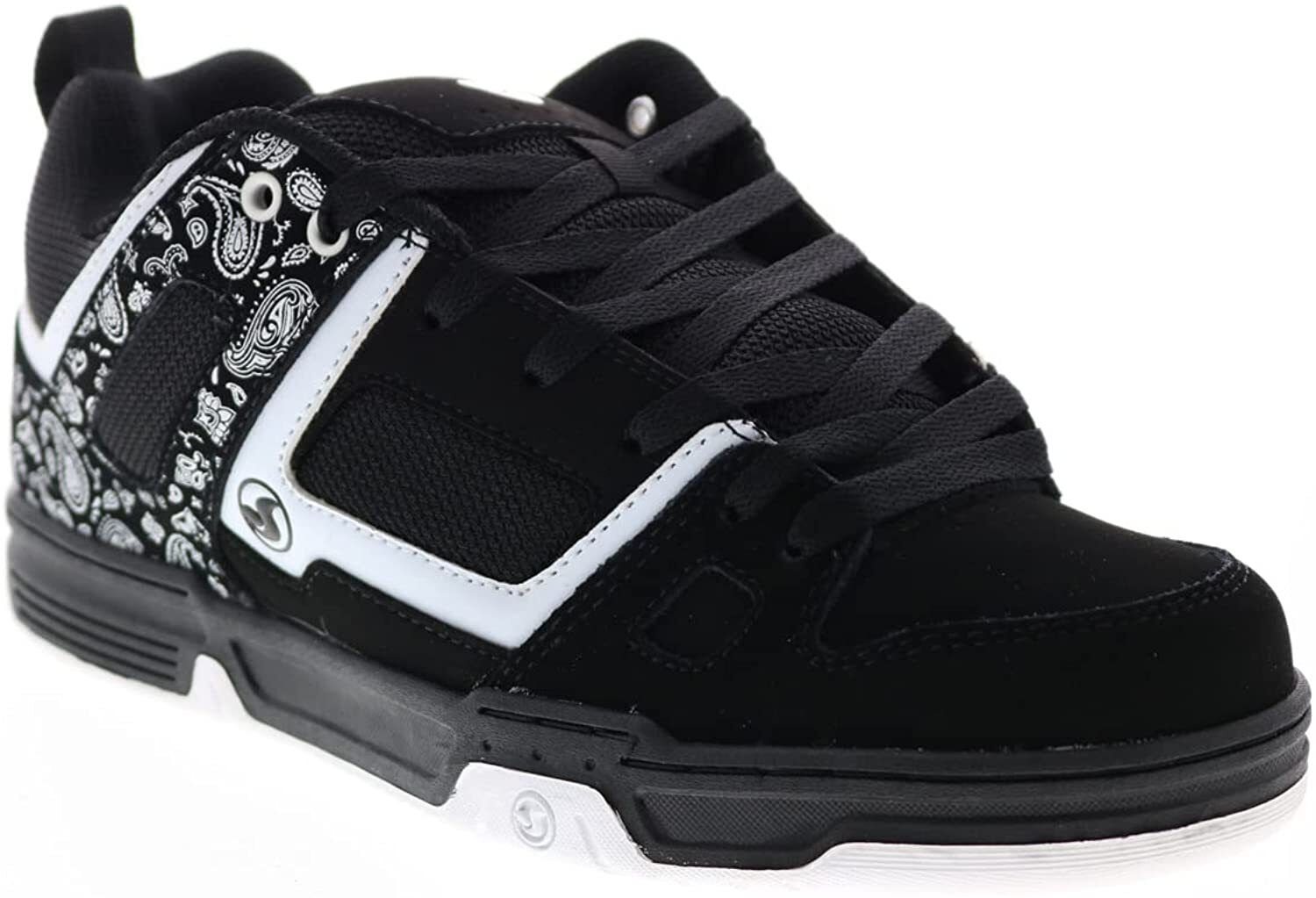 DVS MEN’S GAMBOL BLACK / WHITE NUBUCK SKATE SHOES DVF0000329 002