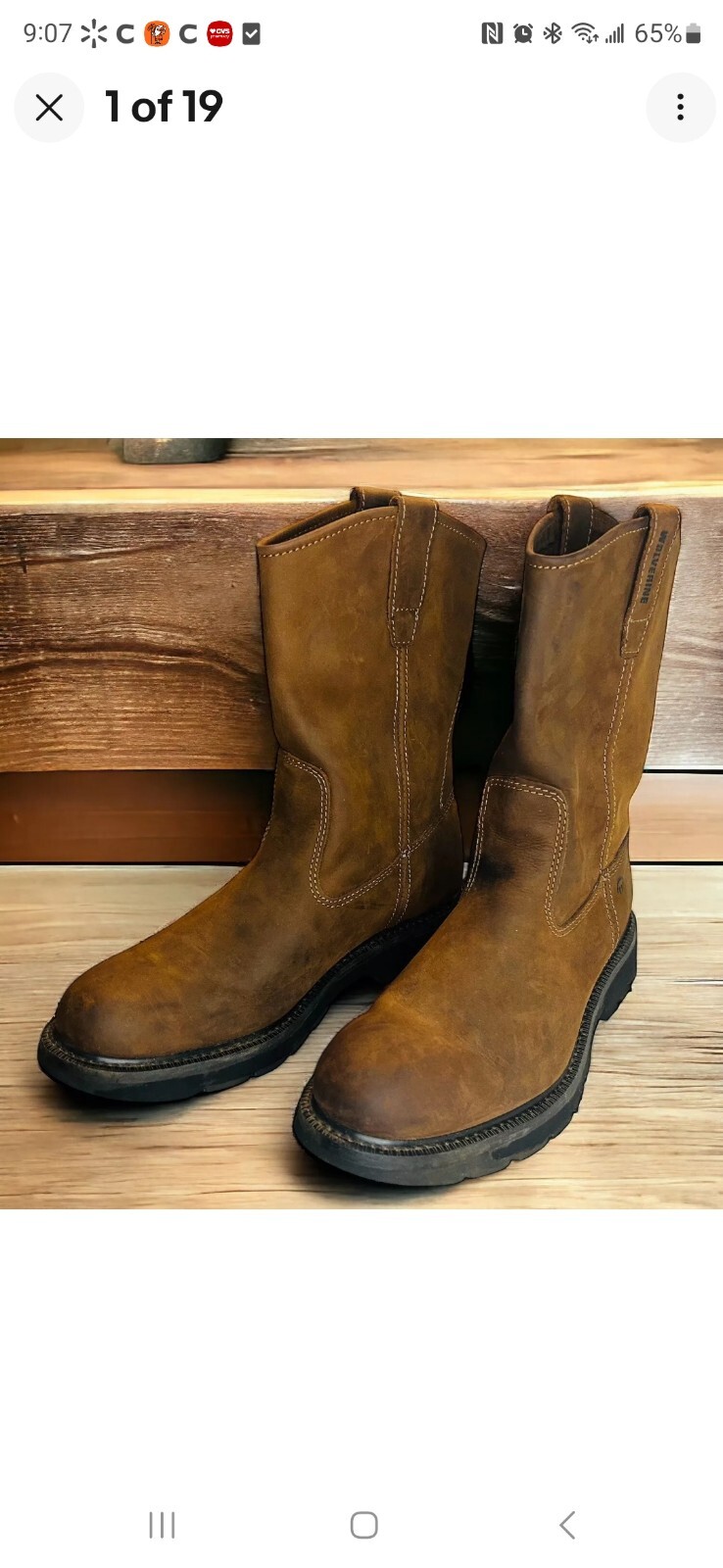 Wolverine Mens Wellington W04727 Brown Mid-Calf Western Boots 13 ExtraWideWidth