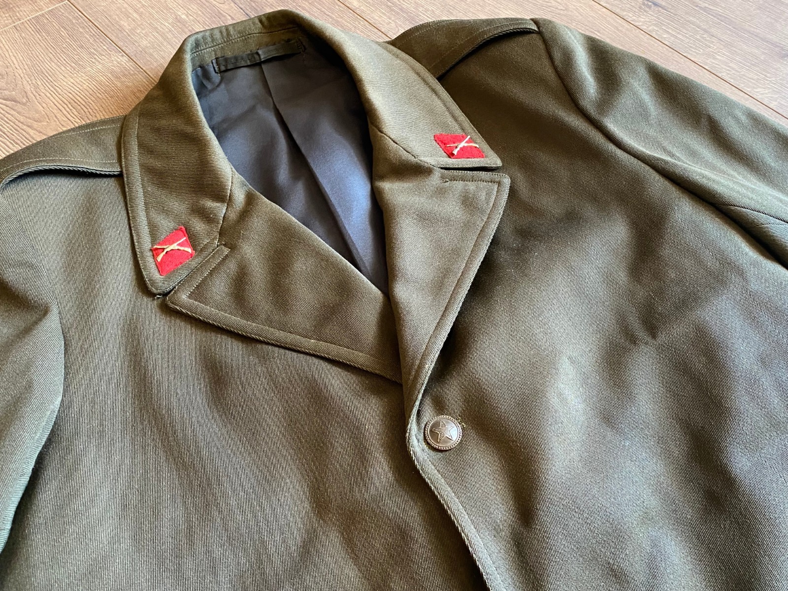 ALBANIA OFFICER INFANTRY BRIGADIER LONG COAT JACKET TUNIC COMMUNIST ERA #3301