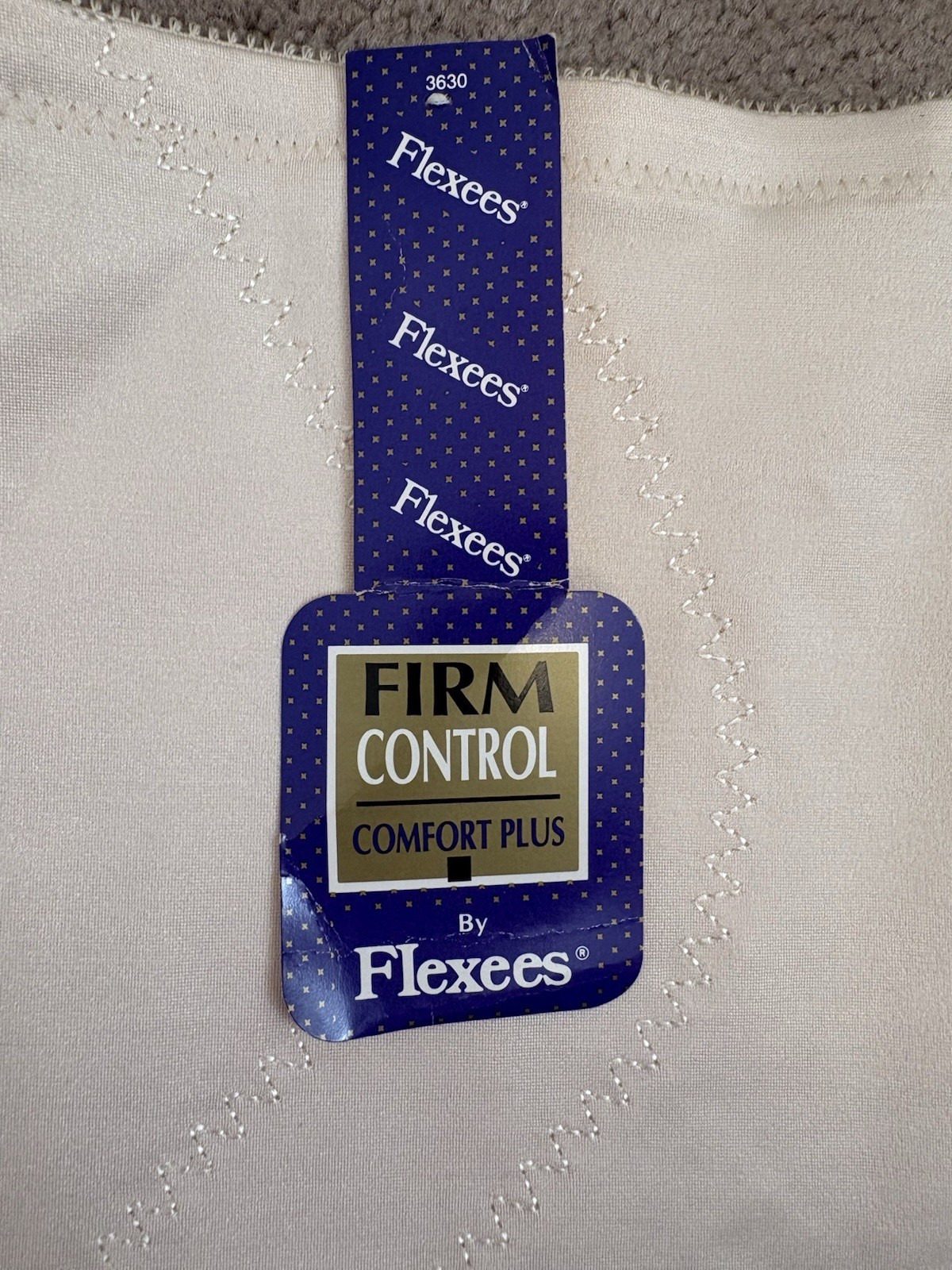 Flexees Firm Control Comfort Plus Panty W/ Garter Loops Lace Trim Sz 1X 3631 NEW