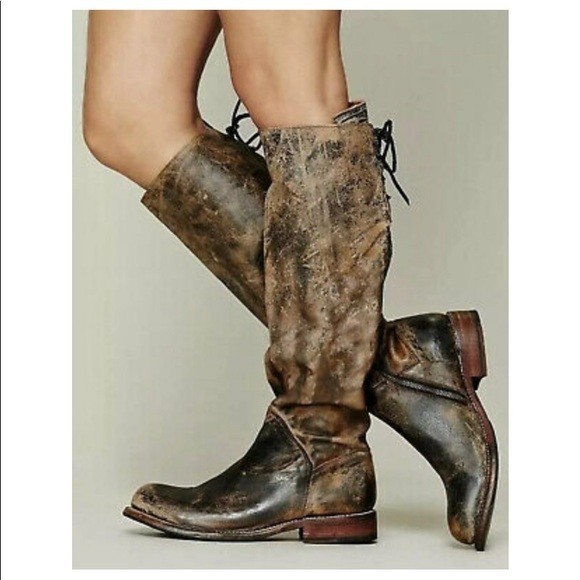 Bed Stu Manchester Hand Wash Leather Tall Riding Boots Women’s 7.5