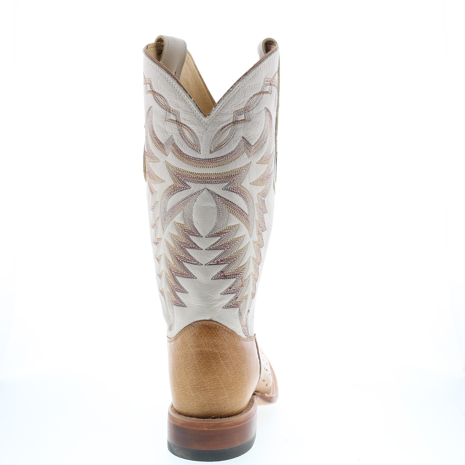 Justin Boots Pascoe Smooth Ostrich Made In USA Mens Brown Western Boots