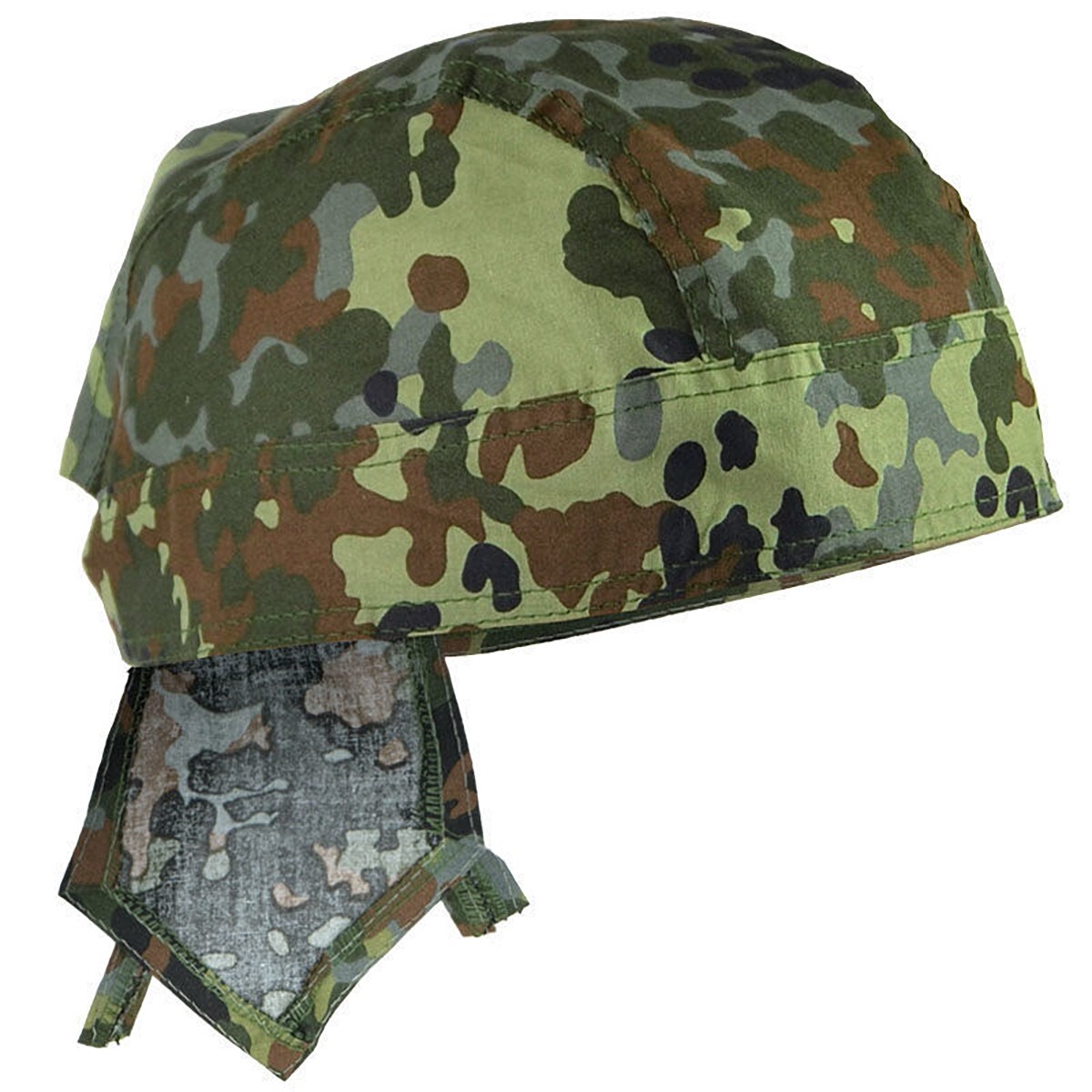 Mil-Tec 100% Cotton Bandana Head Wrap Classic Military Cut Scarf Flecktarn Camo