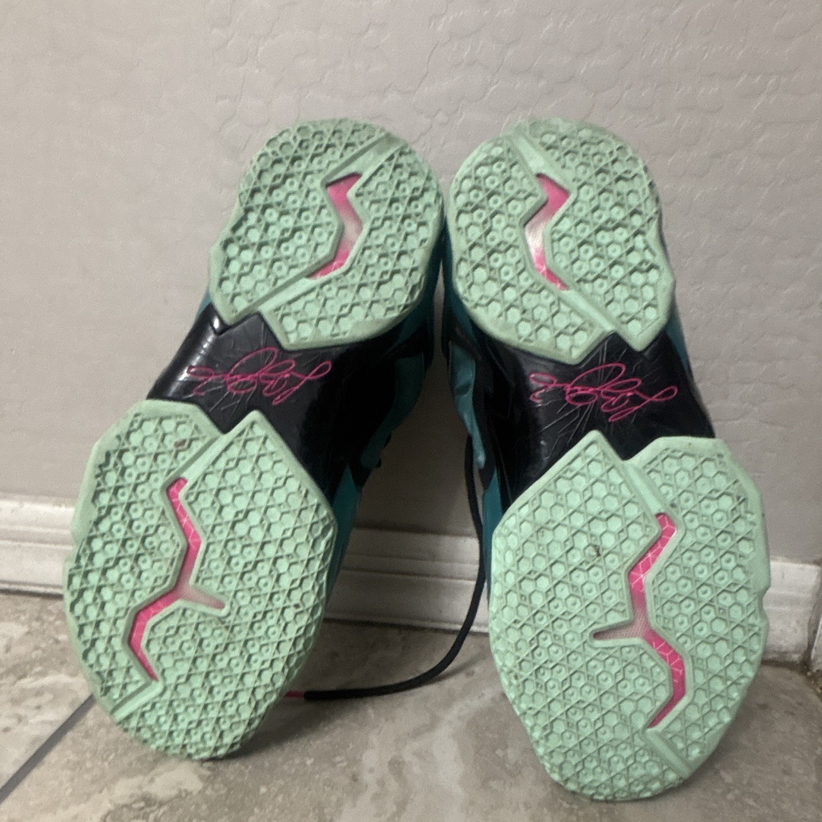 Nike LeBron 11 South Beach 2014 Mid Top Basketball Sneaker 616175-330