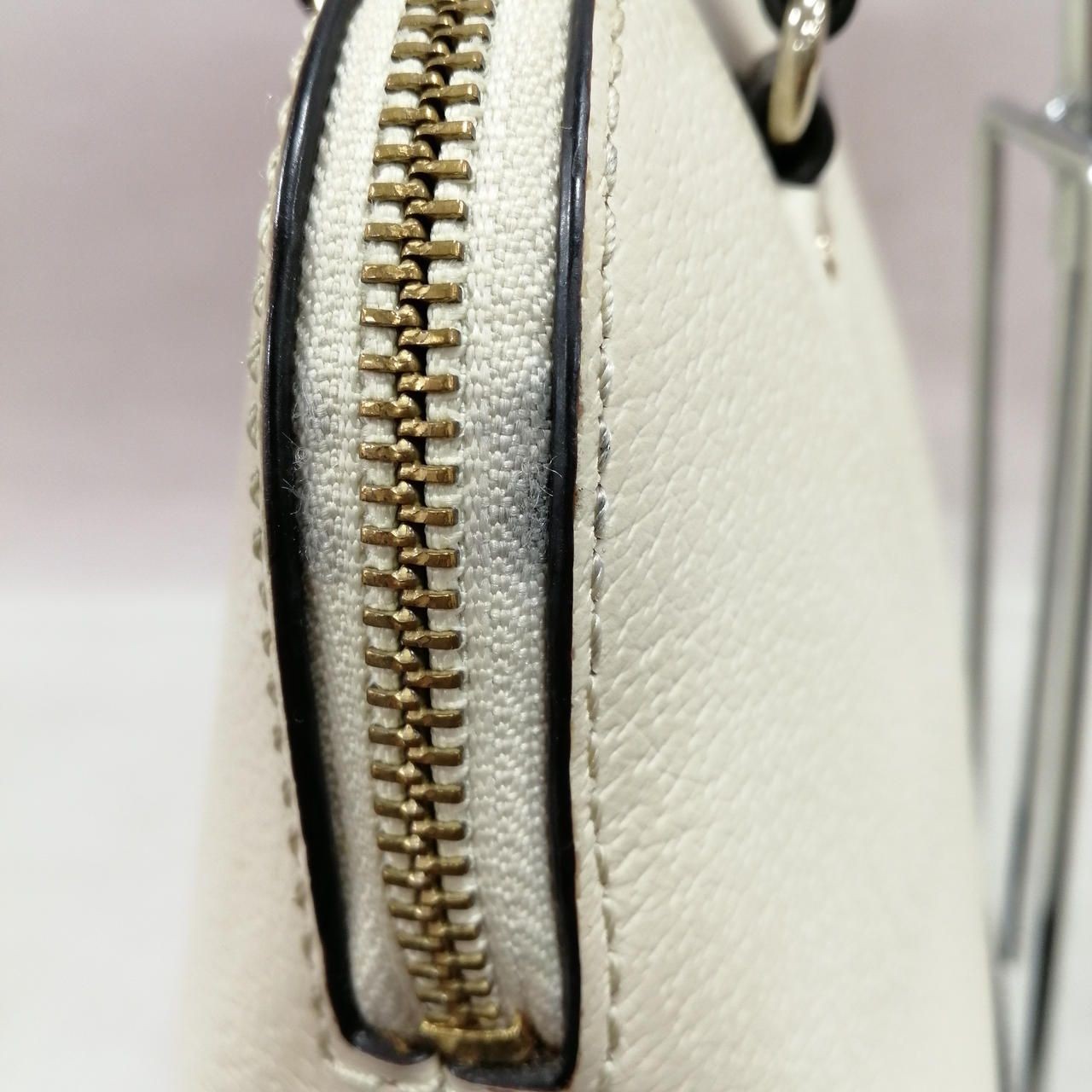 KATESPADE Biolor 2 Way Bag WKRU3083 Beige X Black Damaged Used