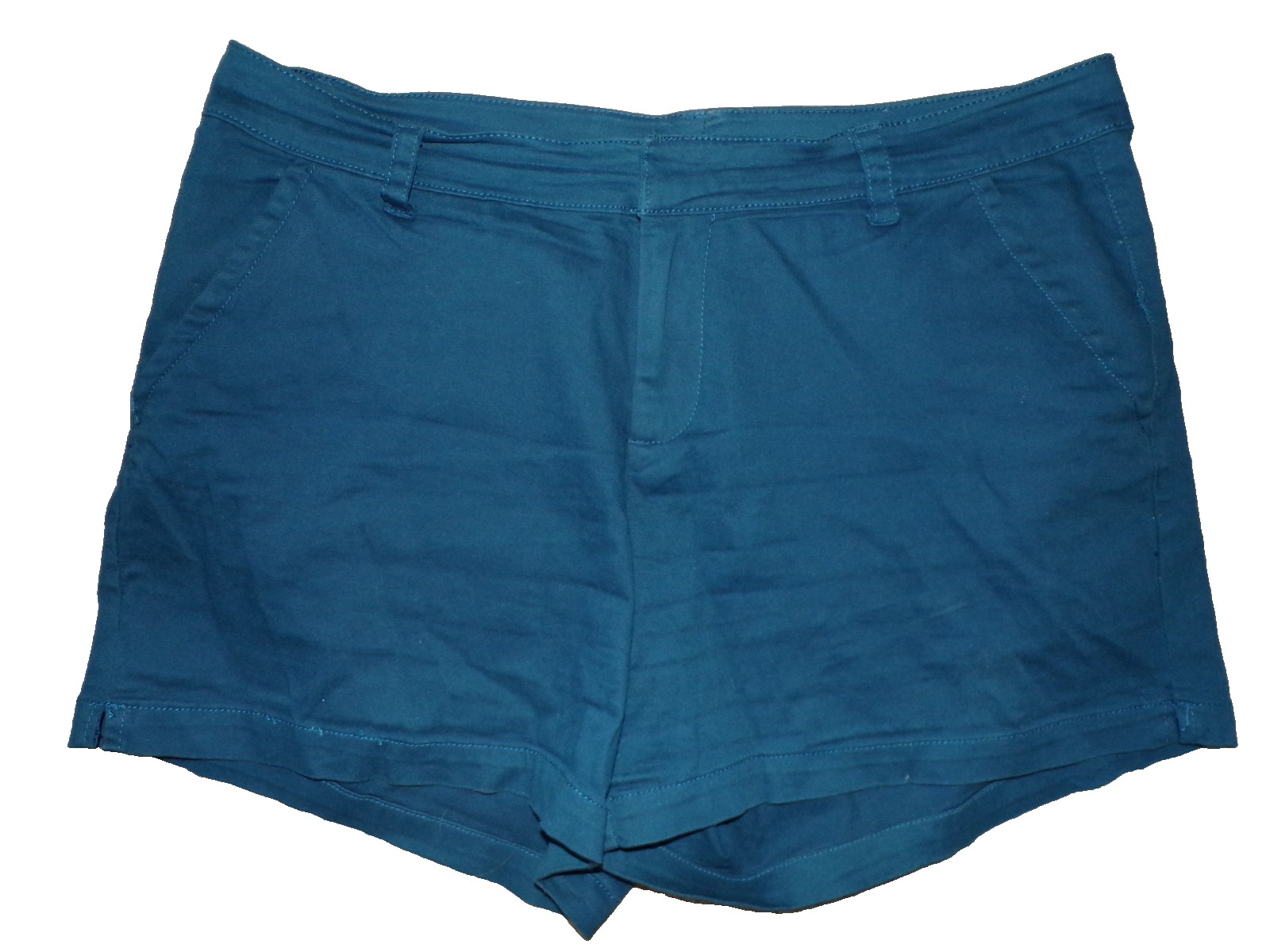 Lane Bryant Girlfriend Shorts Women’s Size 18 Teal Green Chino Casual Stretch