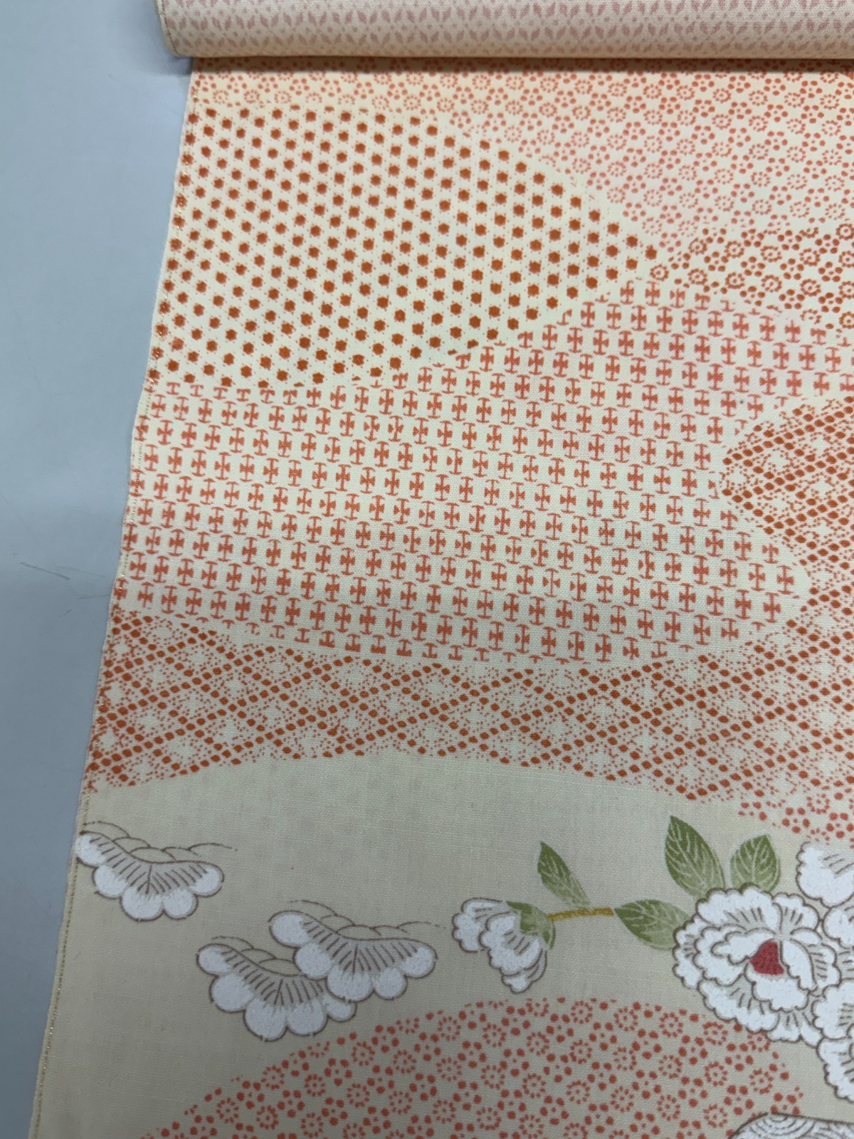 Japanese Vintage Kimono Fabric cloth Boro Wool Pink tradition 35.4×14.5 in