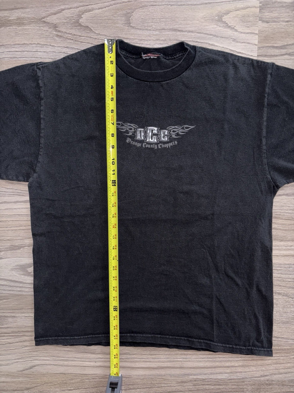 Vintage Orange County Choppers Flaming Sword T-Shirt Mens (XL) Motorcycle Y2K