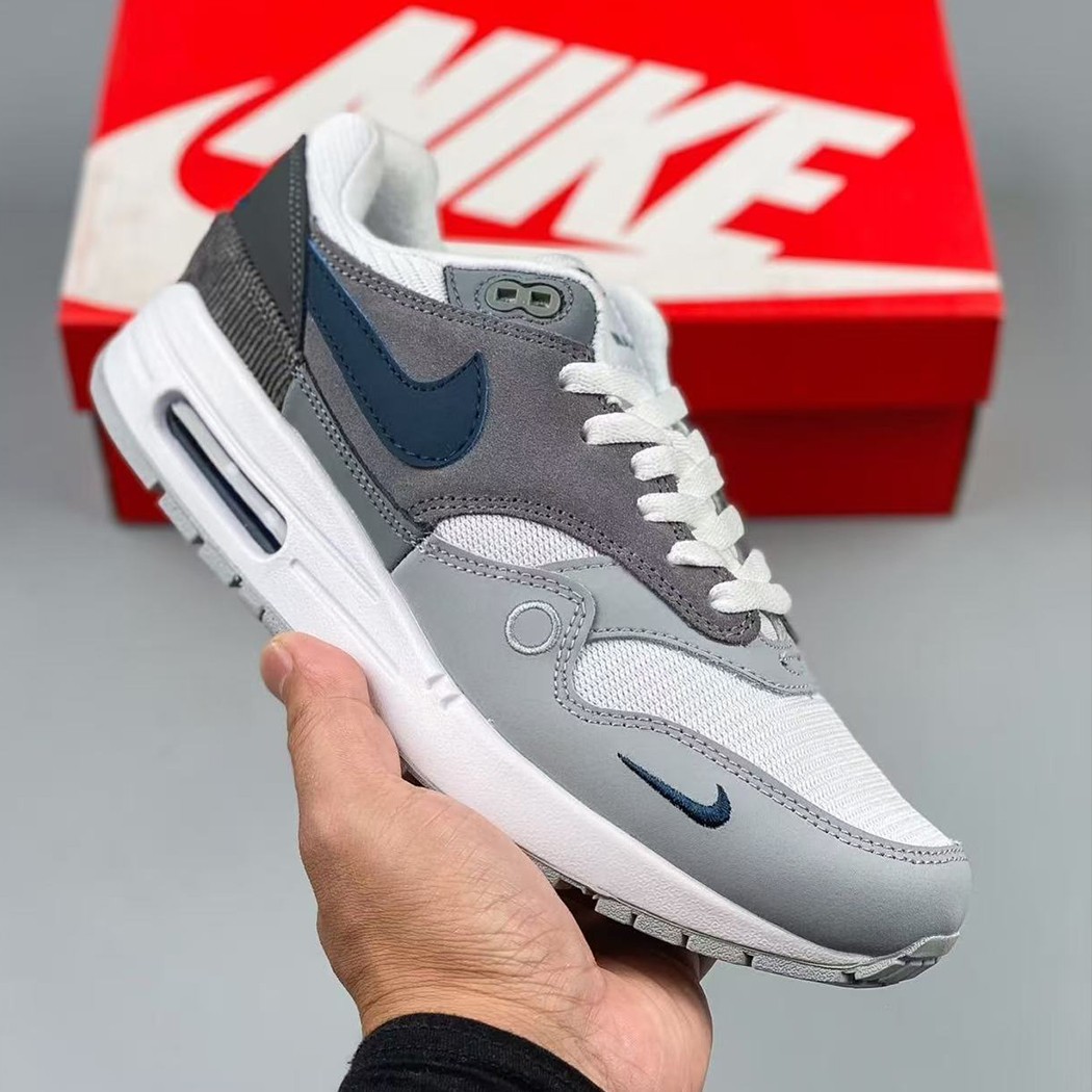 Grey-Nike Air Max 1 City Pack ‘London’ Men’s Size Cushioned Shoes New