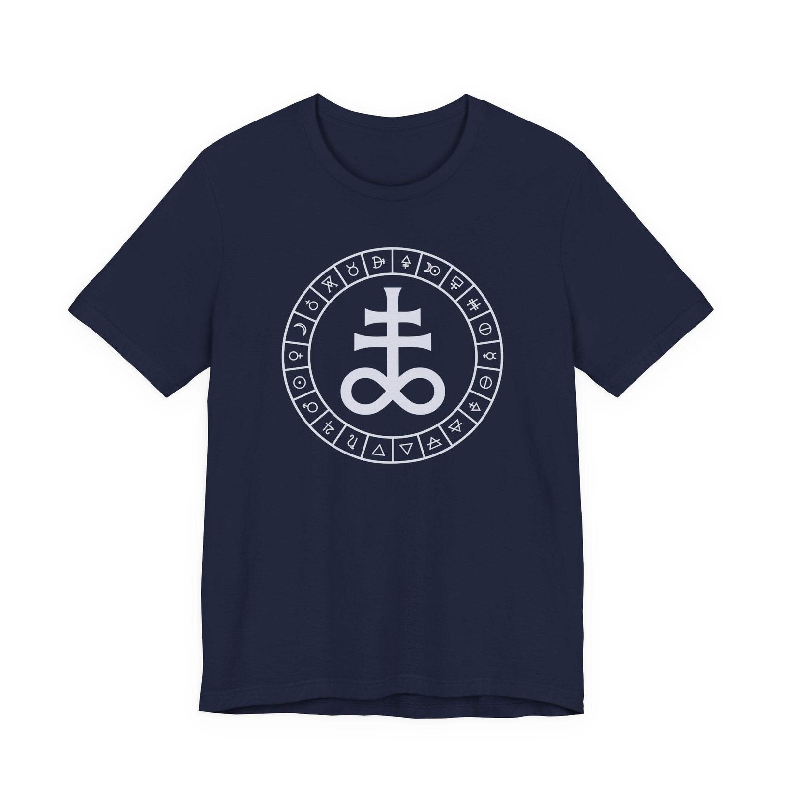 Leviathan Cross Alchemical Occult T-Shirt | Brimstone Symbol Tee Shirt Design