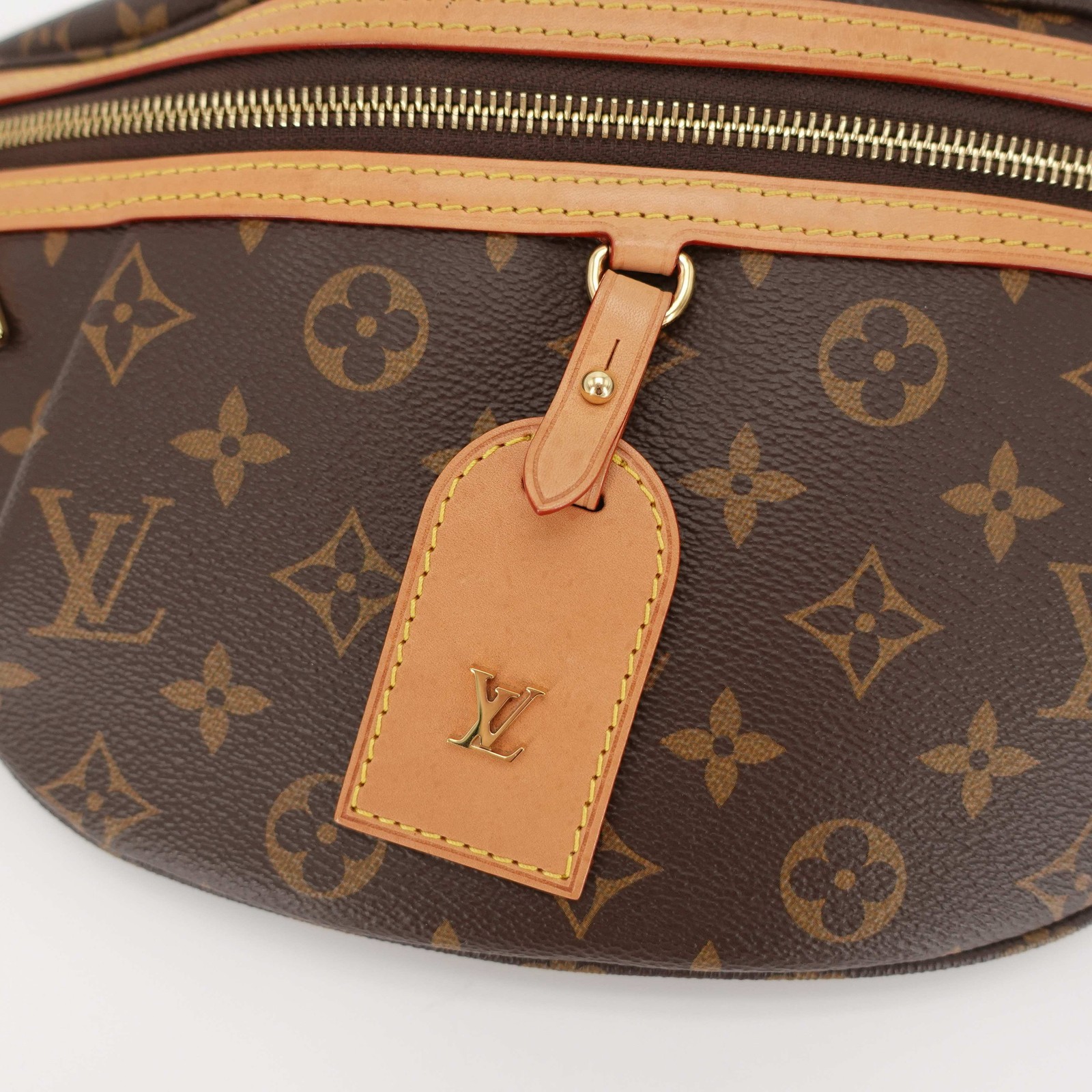 Louis Vuitton High Rise Brown Monogram Canvas Bumbag Waist Shoulder Belt Bag