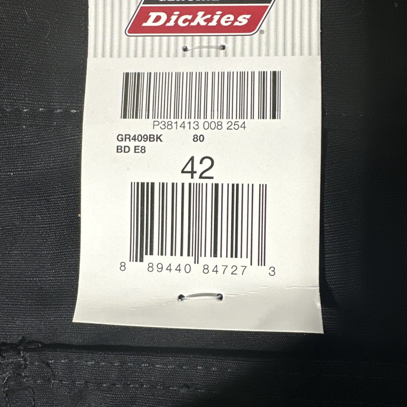 Dickies Black Ripstop Ultimate Cargo Shorts – Relaxed Fit/Temp Cooling Size 42