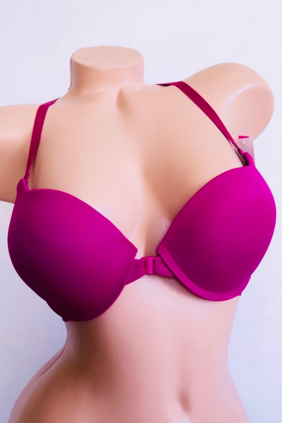 1/3/6 Bras Extreme Push Up add 2 Size Open Front Seamless Racer Back Bra 32B-38C