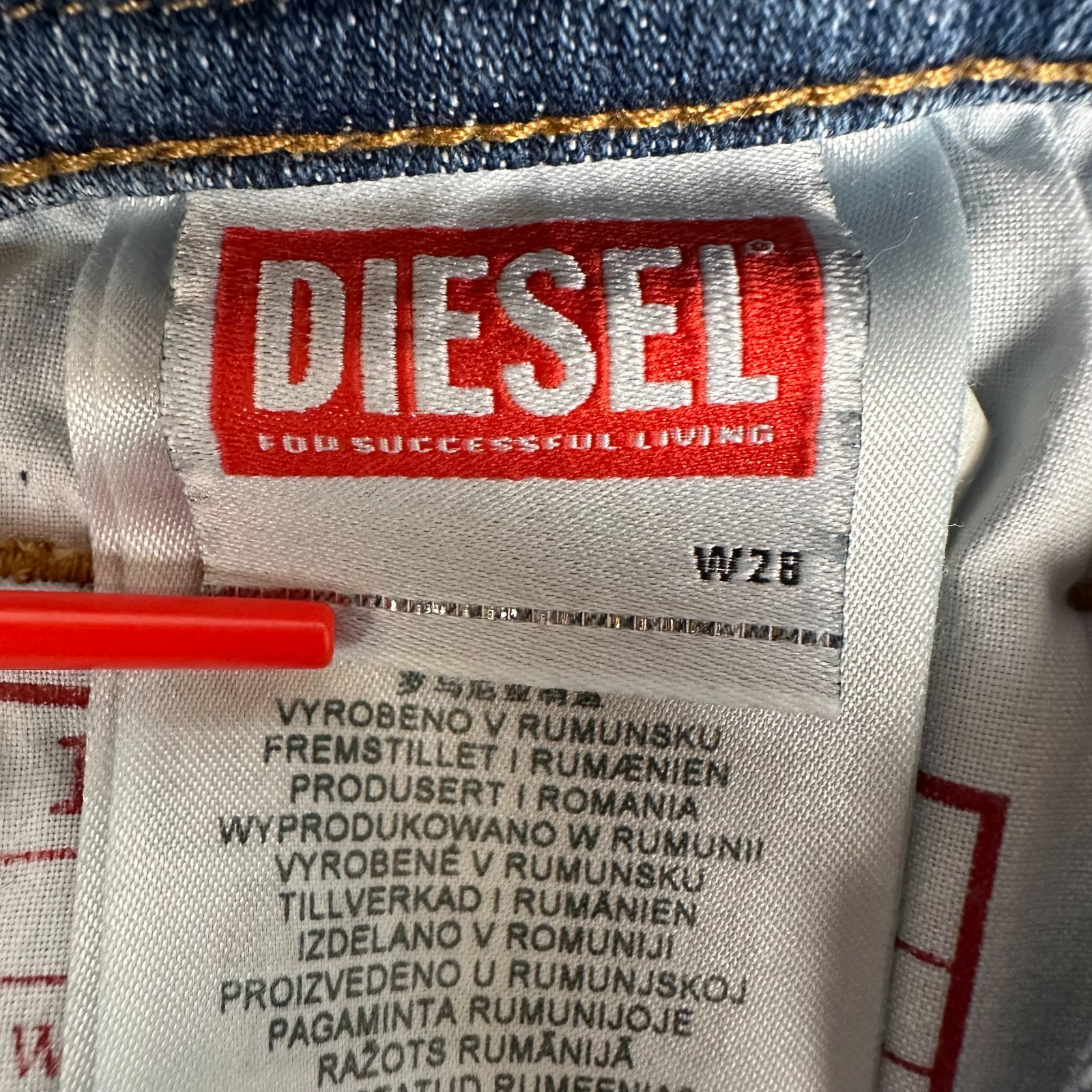 Diesel 1979 Sleenker Jeans Men 28×32 Blue Slim Skinny Stretch Denim A03594