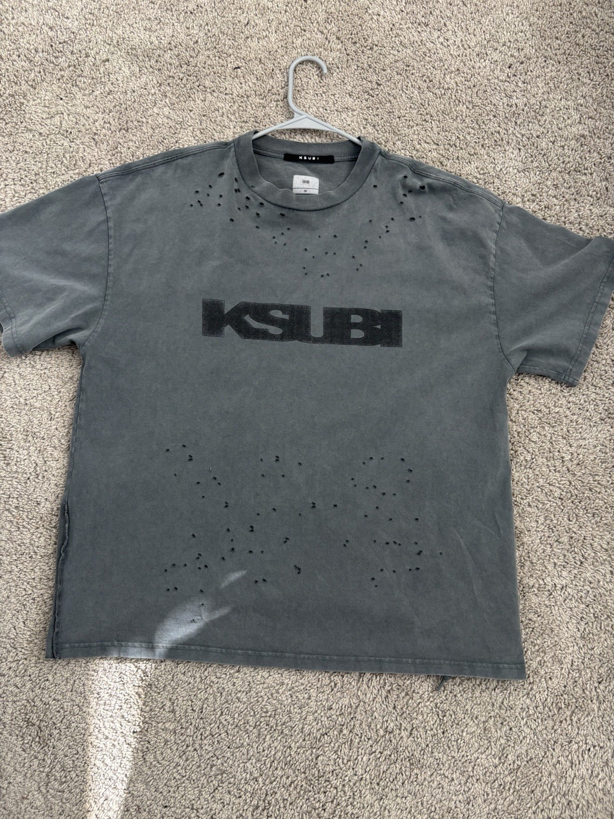 Ksubi Blasted Ekcess SS Tee Rhino Black M Regular
