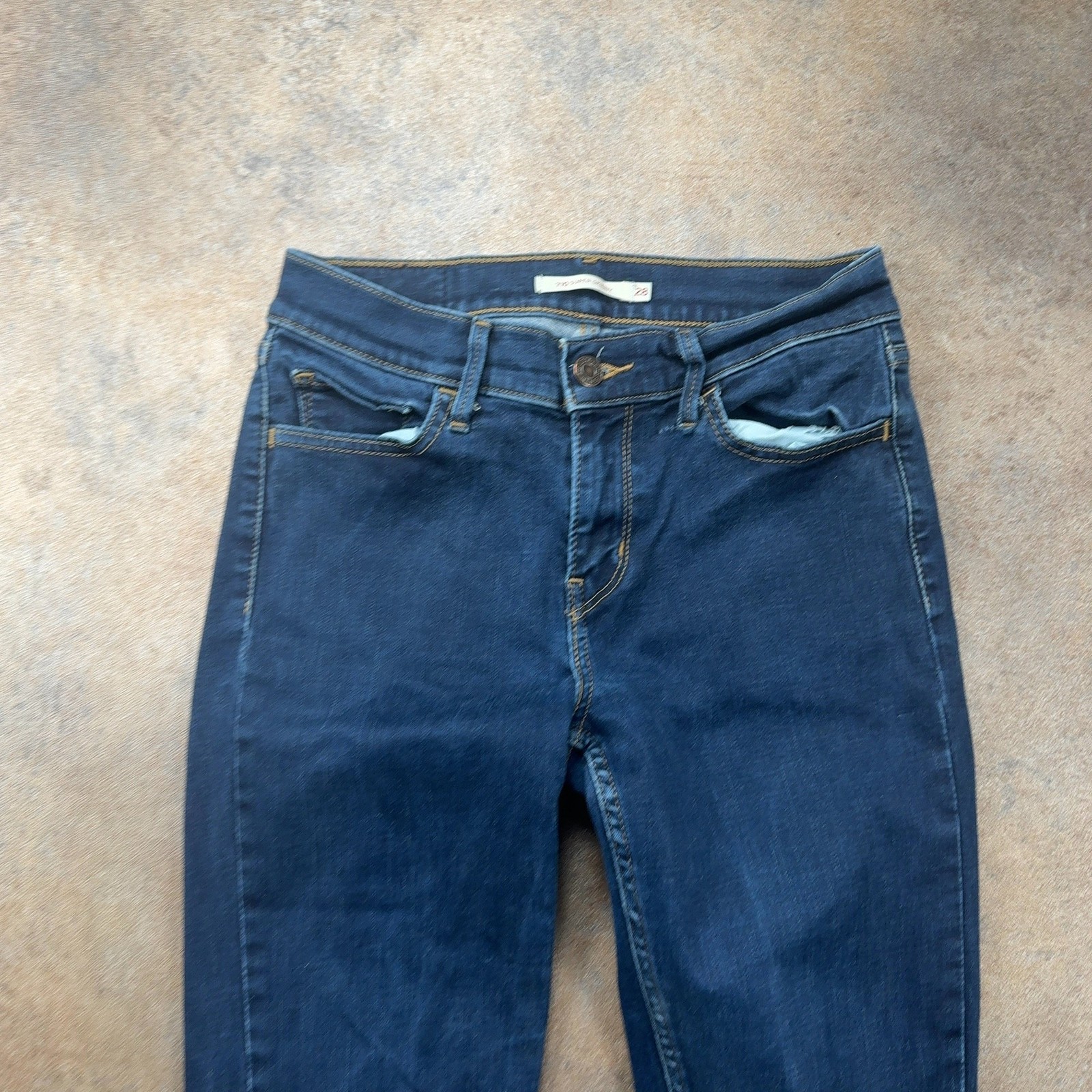 LEVI’S 710 Jeans Blue Womens (28 Inch Waist) (31 Inch Leg) Super Skinny Fit