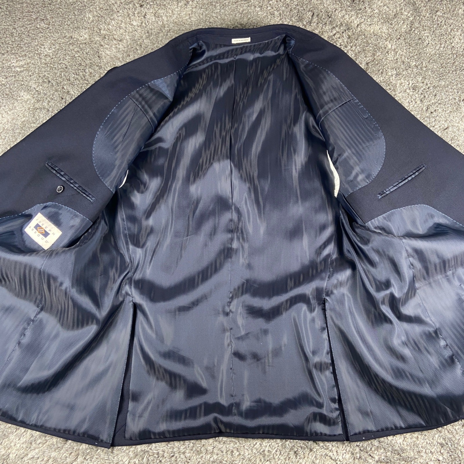 Joseph Abboud Heritage Blazer Mens 46R Navy Blue Reda Italian Fabric Wool Jacket