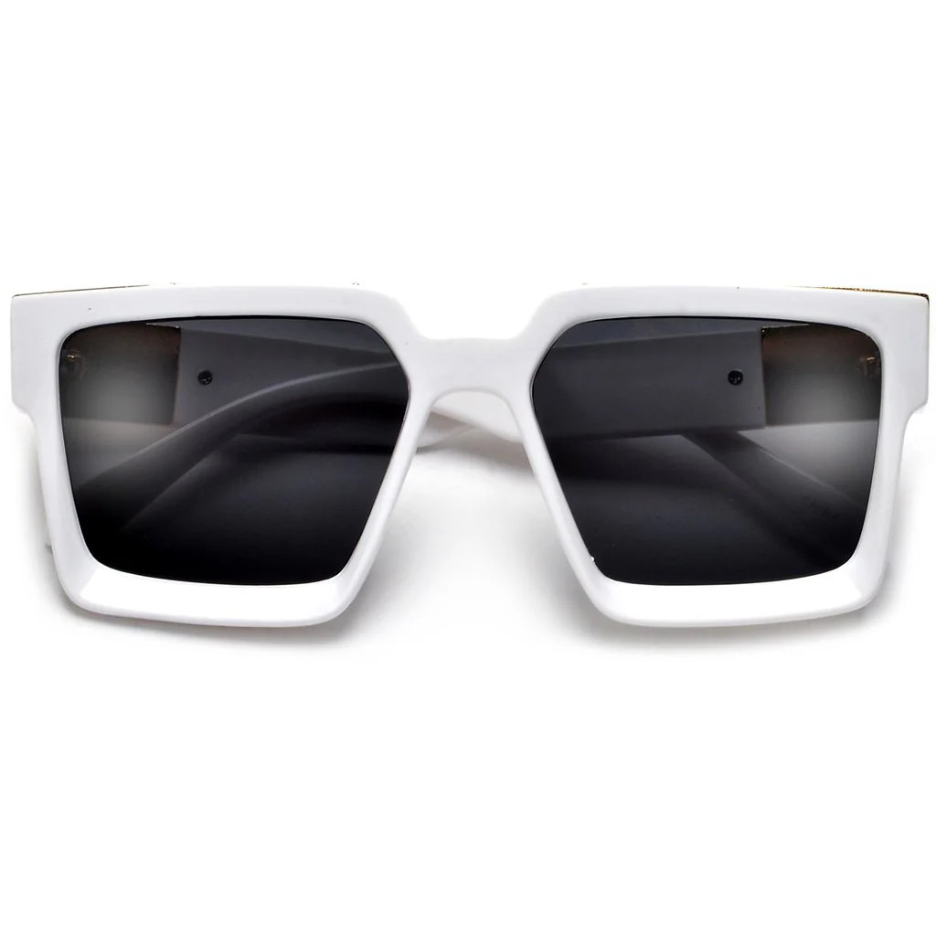 GAZELLE SQUARE SPORT SUNGLASSES OVERSIZED RUN DMC HIP HOP RETRO DESIGNER CLASSIC