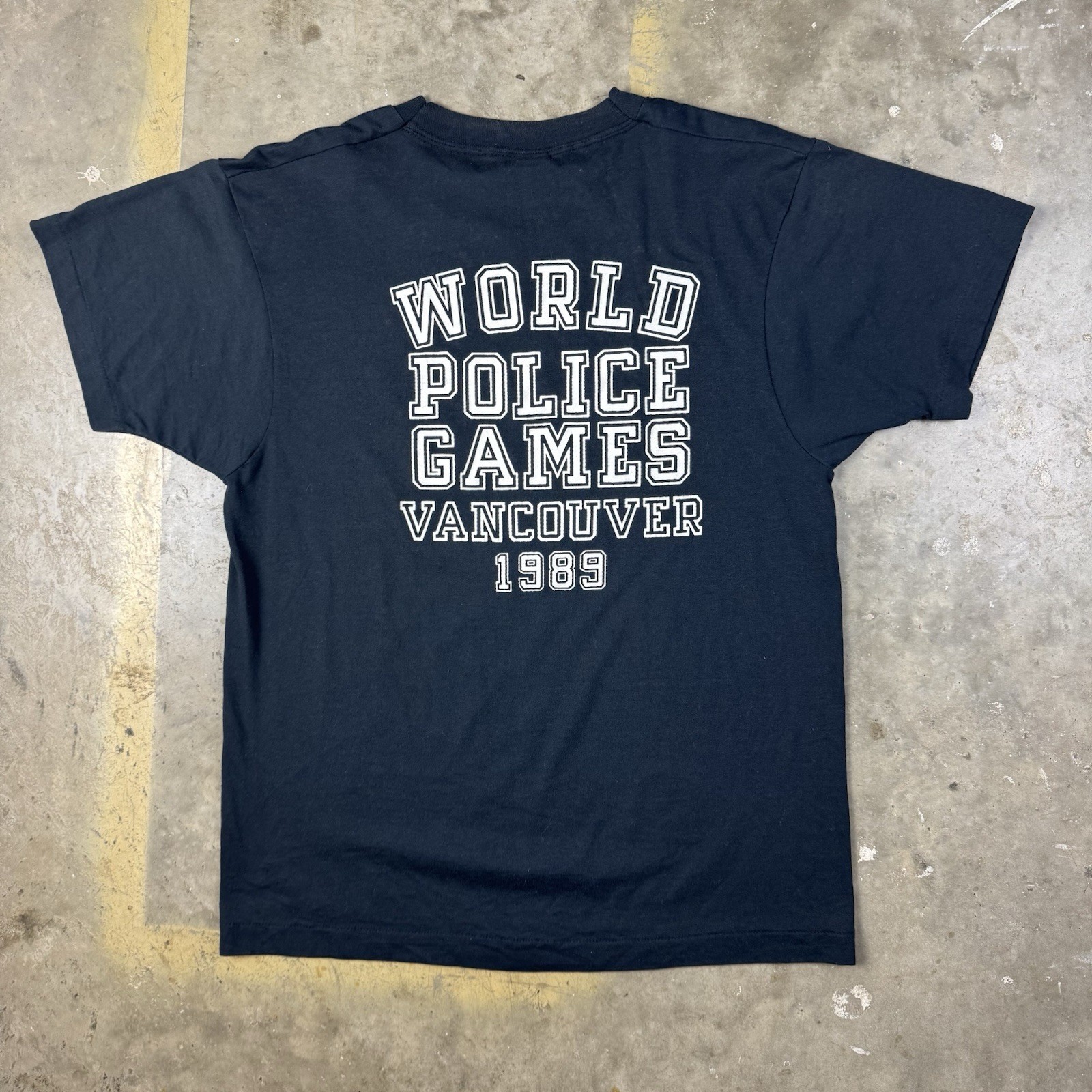 Vintage 1980s Police Dog T-Shirt World Police Games 1989 Vancouver Single Stitch