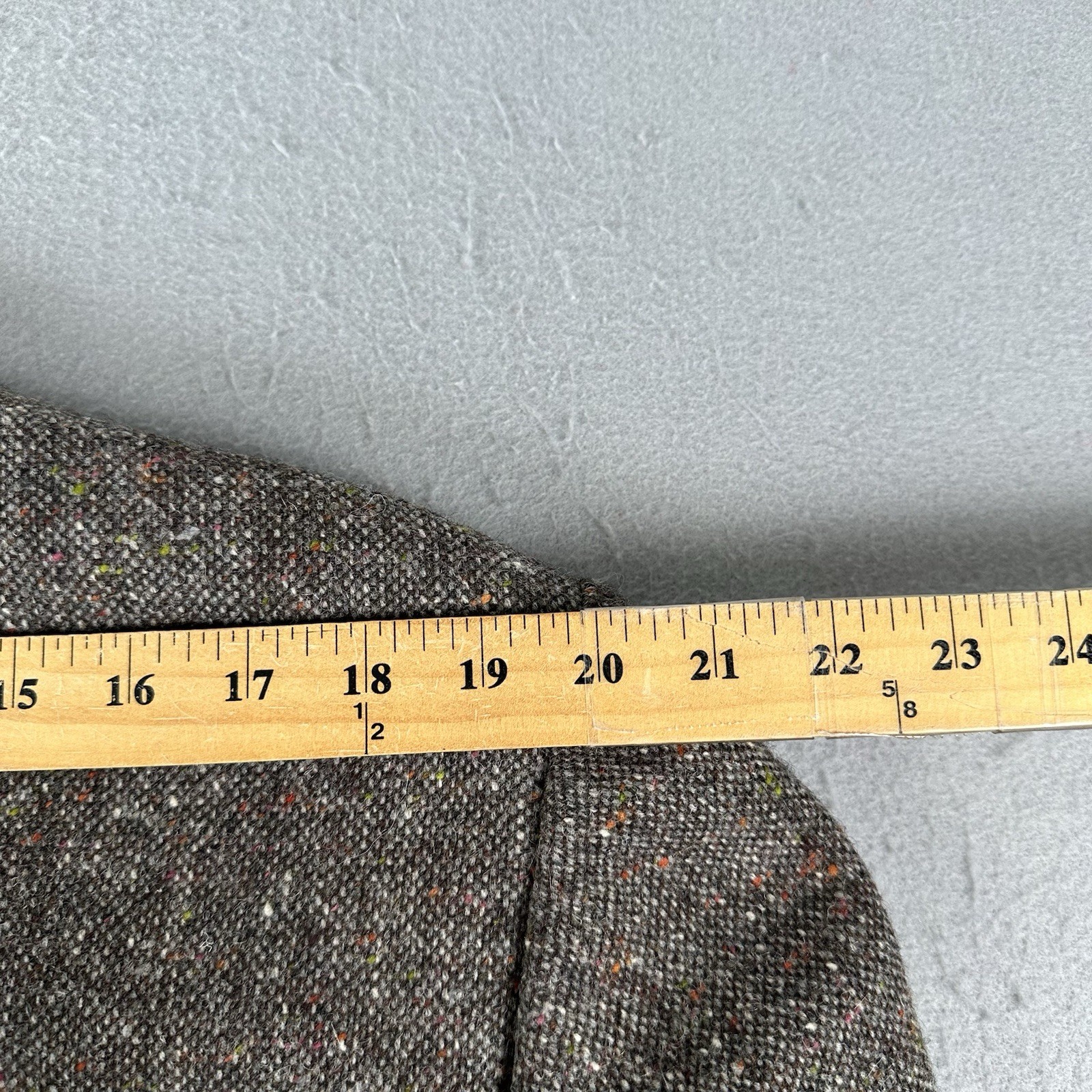 John Molloy Blazer Men’s 40 Long Brown Donegal Tweed Wool Jacket 2 Button