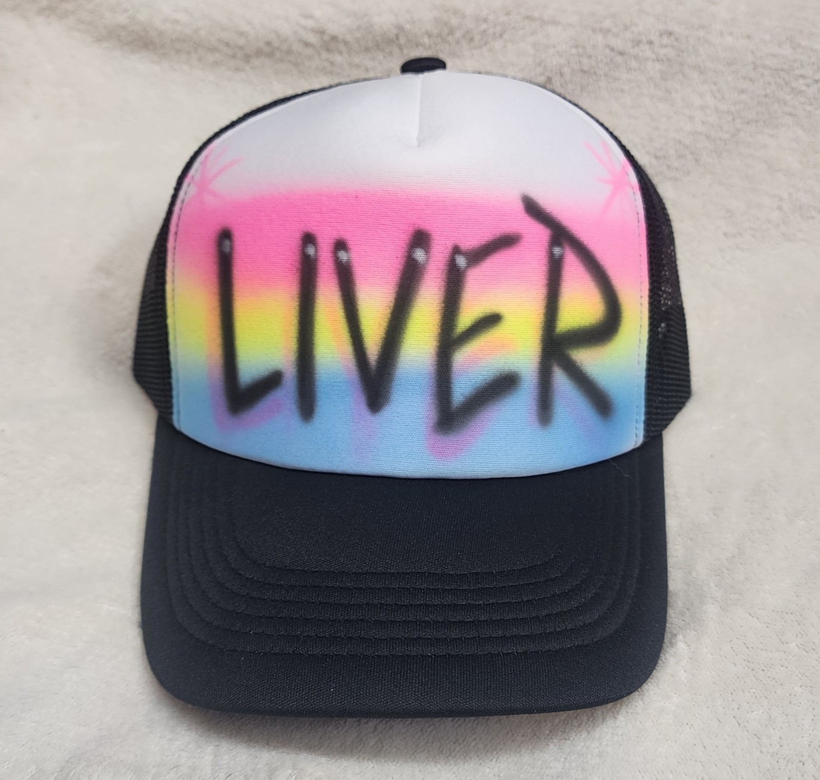 LIVER Custom Personalized Trucker Hat Snapback Cap Birthday Beach