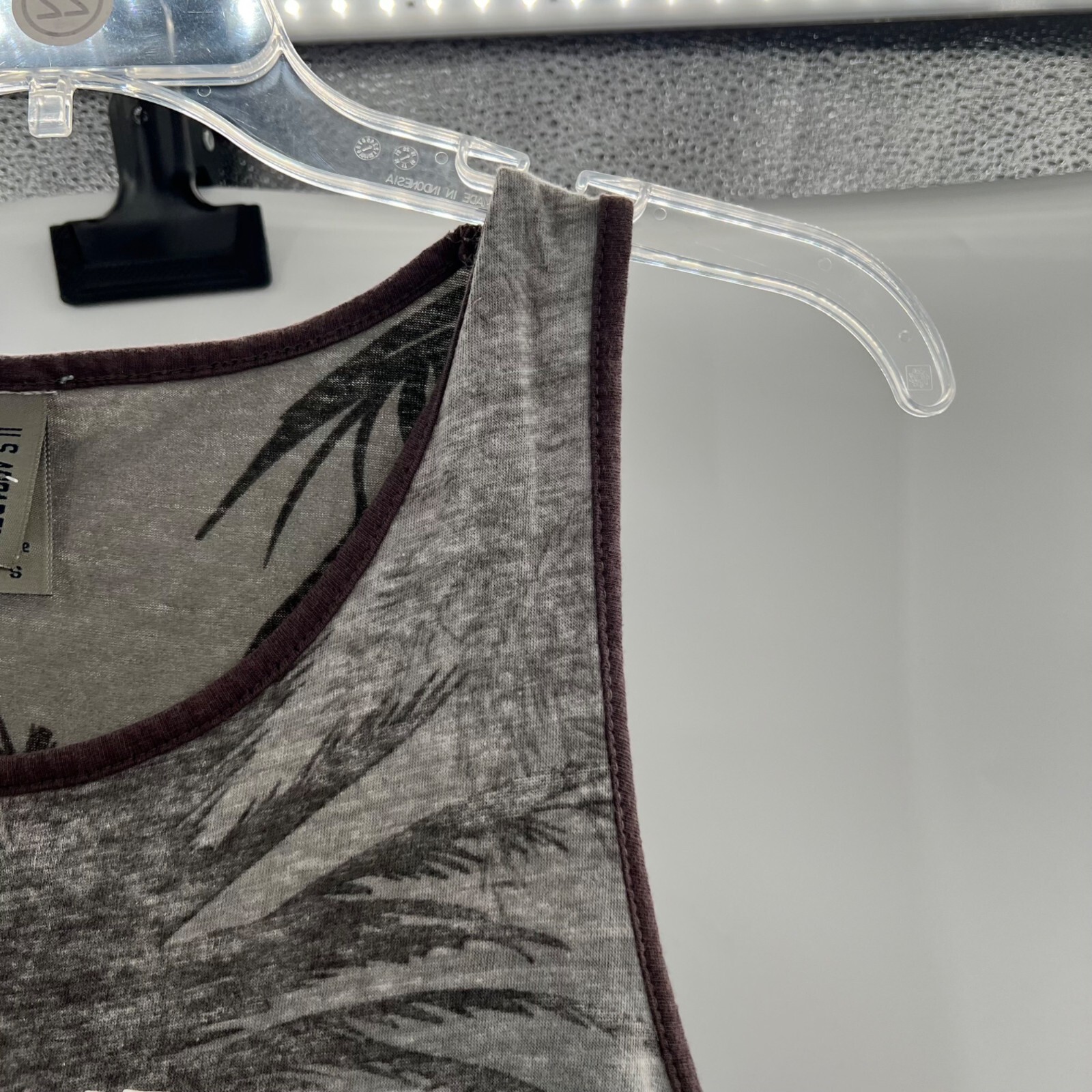 U.S. Apparel Men’s St. Augustine Beach Tank Top Gray/Multi Size Small
