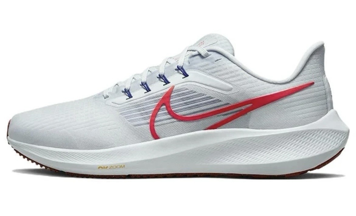 Nike Air Zoom Pegasus 39 Grey Bright Crimson Men’s Size Shoes Sneaker DH4071 007