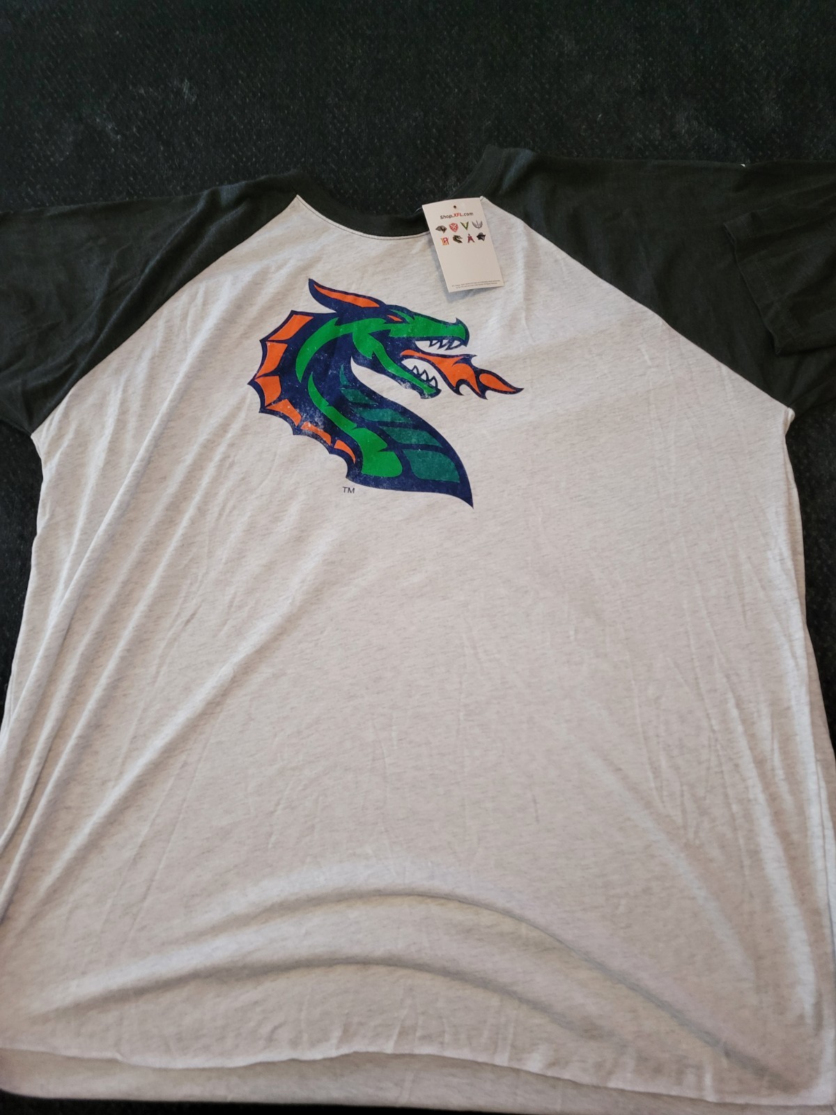 XFL Seattle Dragons Mens Mid Long Sleeve Size 3XL