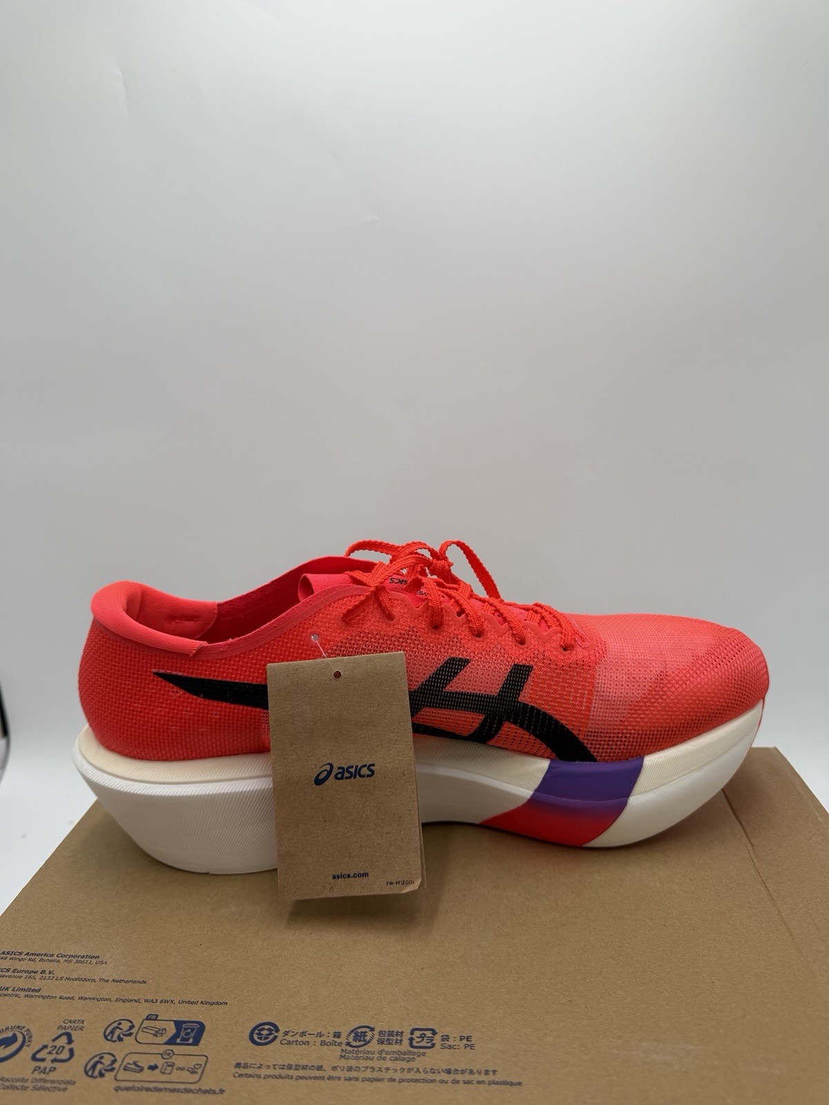 ASICS Metaspeed Sky Tokyo Flash Red/black Womens Size 6.5 / Mens Size 5 NWB