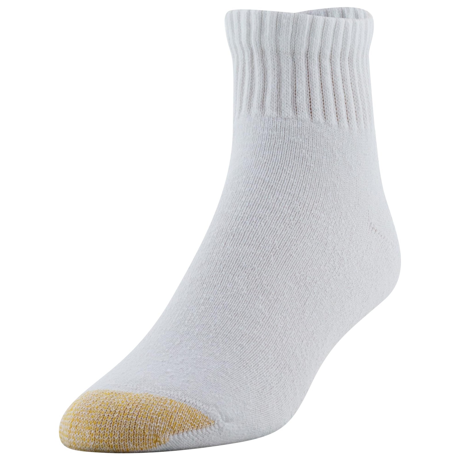 GOLDTOE Men’s 656P Cotton Ankle Athletic Socks, Multipairs, White (6-Pairs), …