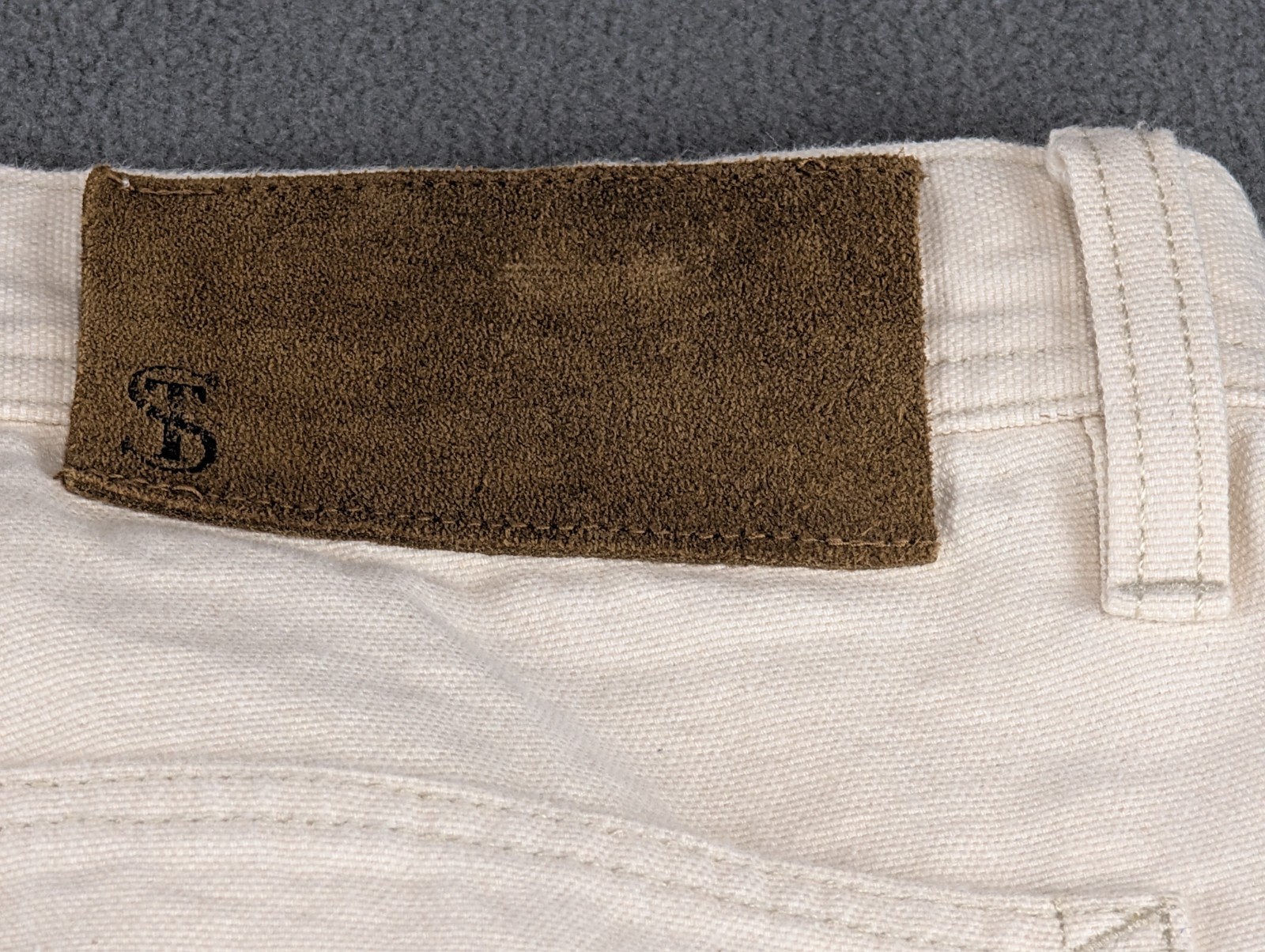 Todd Snyder Carpenter Pants Mens 33×32 Relaxed Natural Cotton Herringbone NWOT