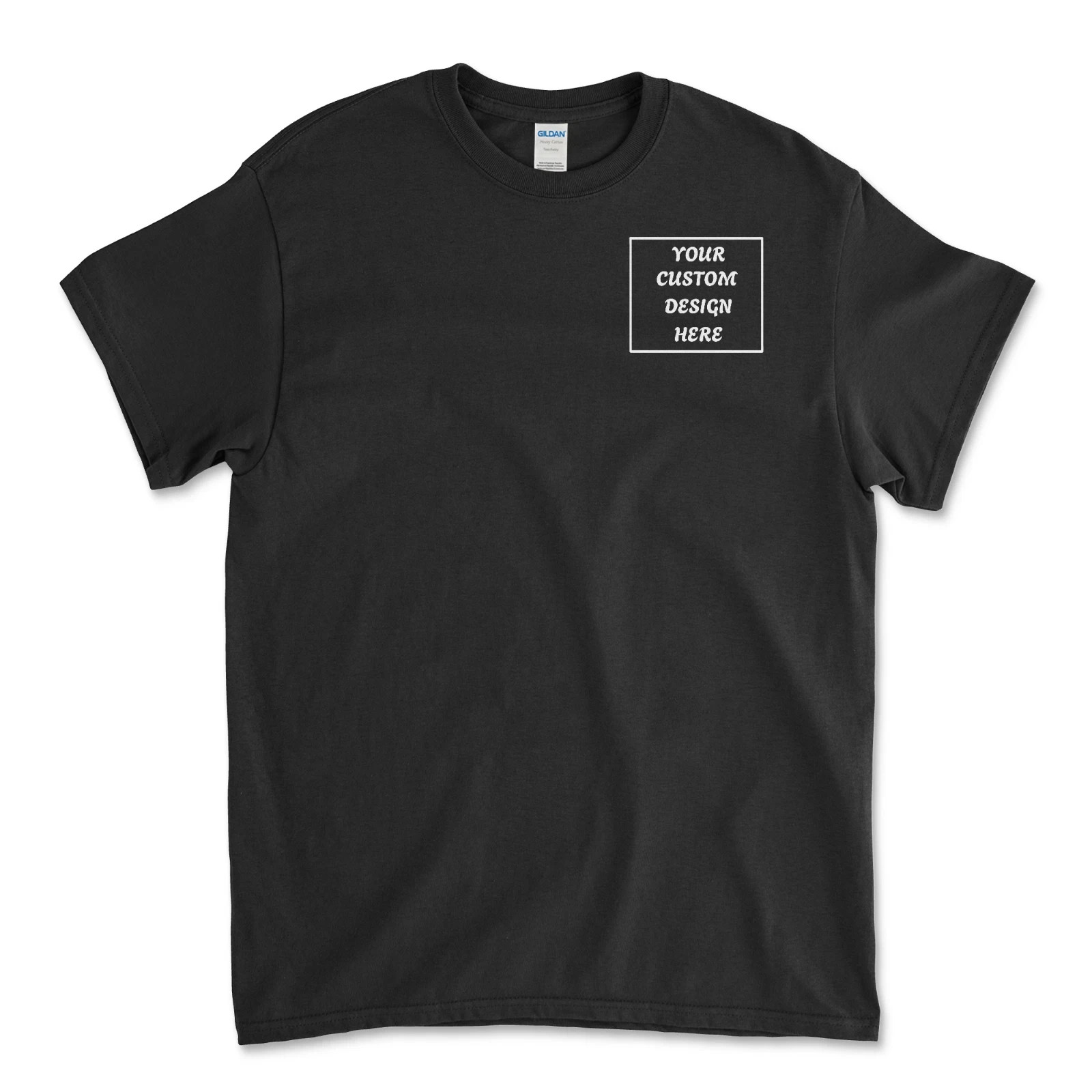 Custom T-Shirt Men’s Design Your Own Front Back Print Personalized Tee