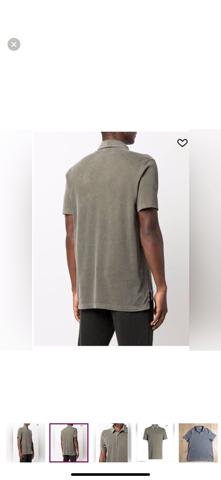 James Perse Mens Supination Super Pima Cotton Polo Size XL/4 MRSP $285 Made USA