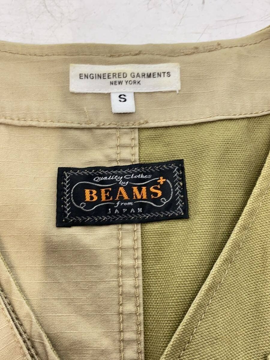 Engineered Garments × BEAMS + Vest Khaki S Used from Japan used pre-owned 1F