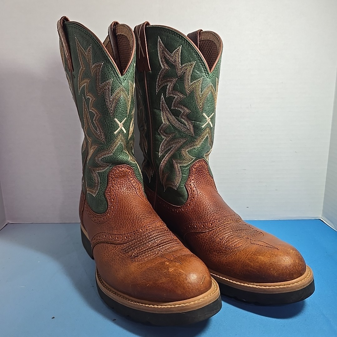 Twisted X Men’s Saddle Vamp Pull On Work Boot – Steel Toe – MSC0005 Size 10D