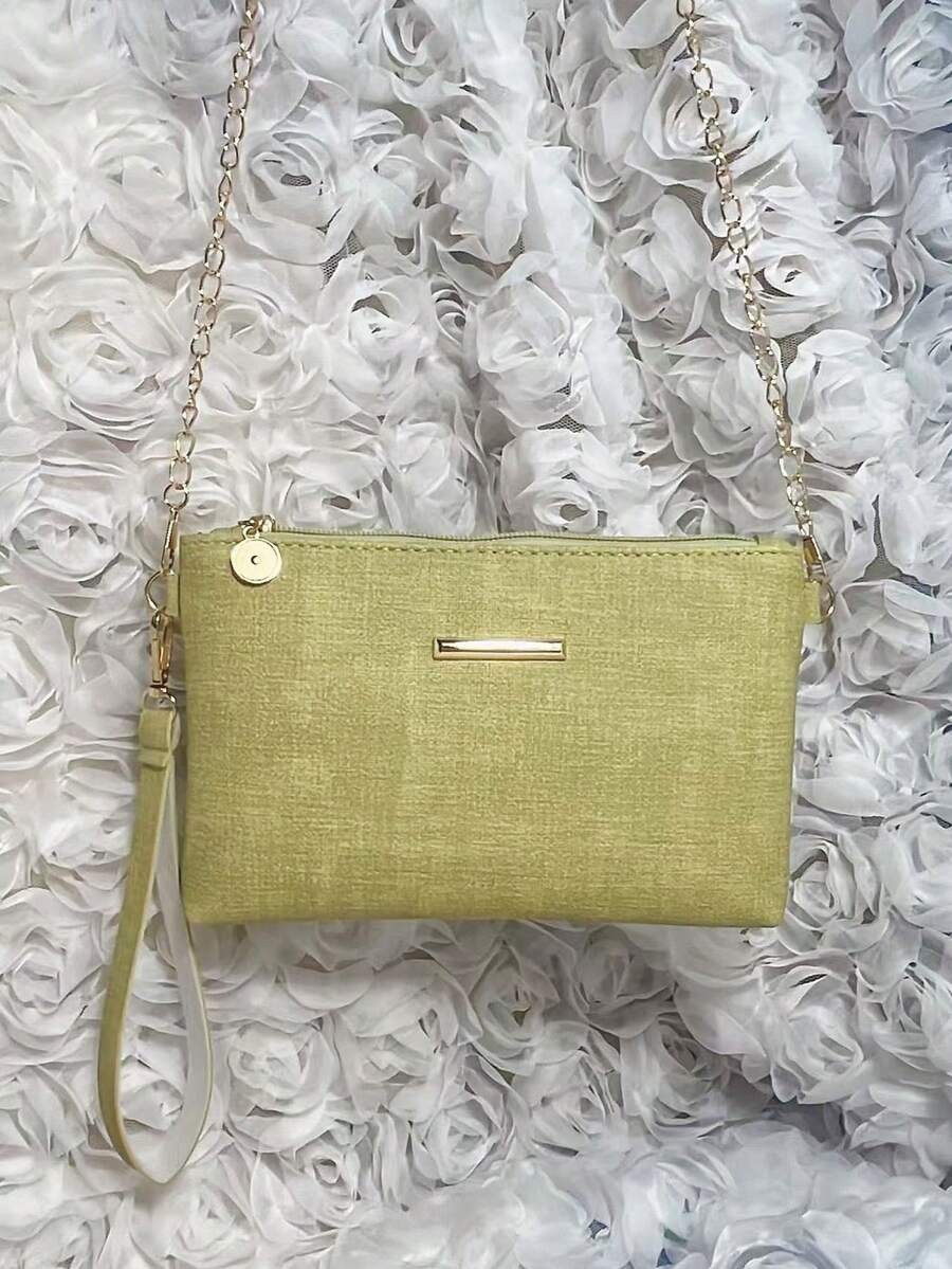 Small Square Bag Women PU Leather Crossbody Chain Purse Casual Shoulder Mini