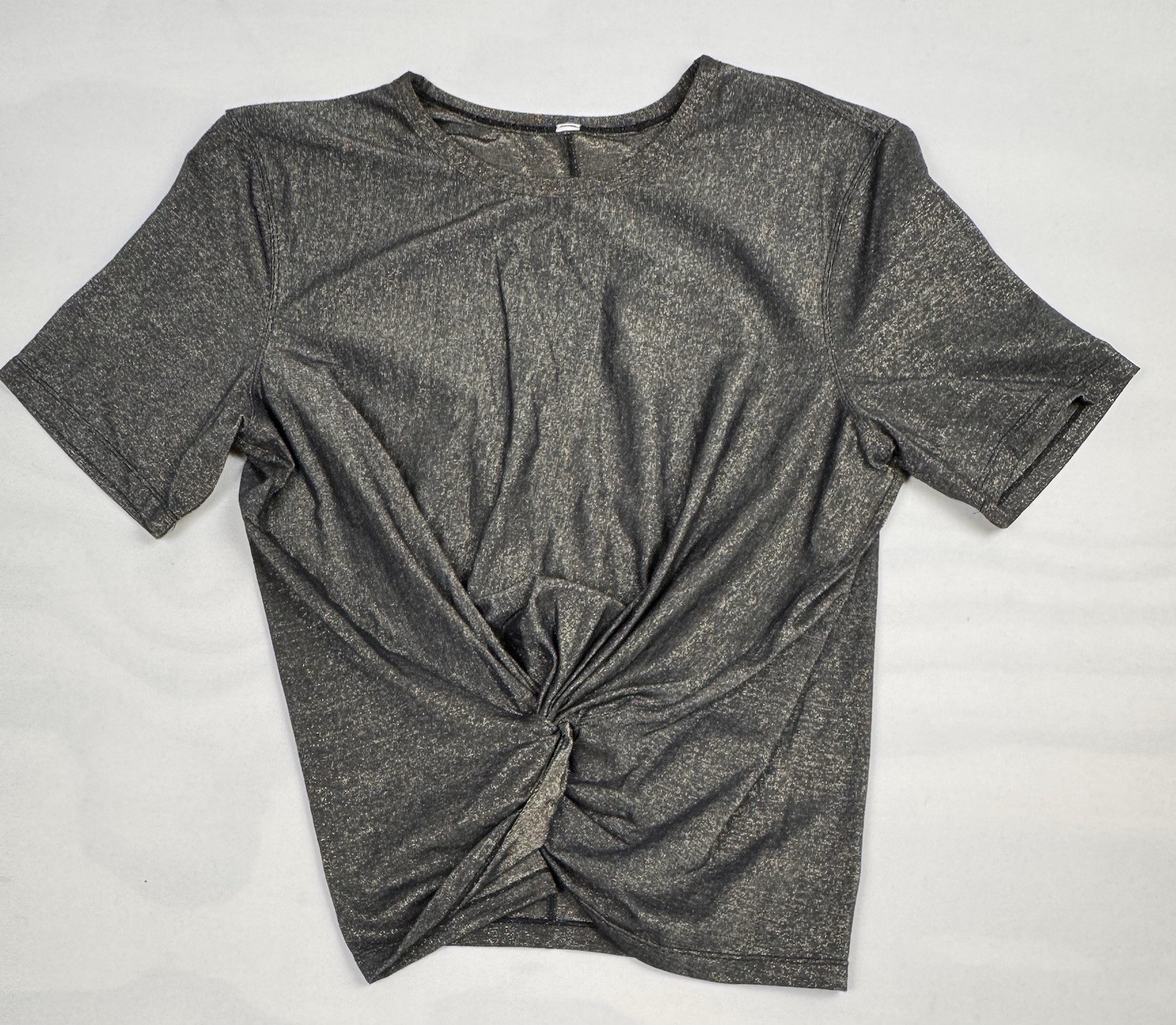 Lululemon Crescent T-Shirt *Spark Metallic Black Gold Limited Edition Women’s 10