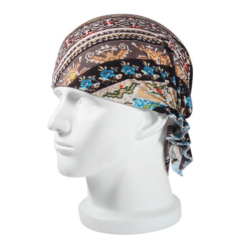 Biker Durag Headwear Head Wrap Skull Cap Doo Do Rag Bandana Headband Beanie Hat