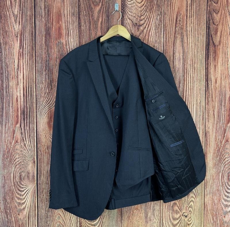 Men Tiger Of Sweden Suit Navy Wool 42 / XL / 50