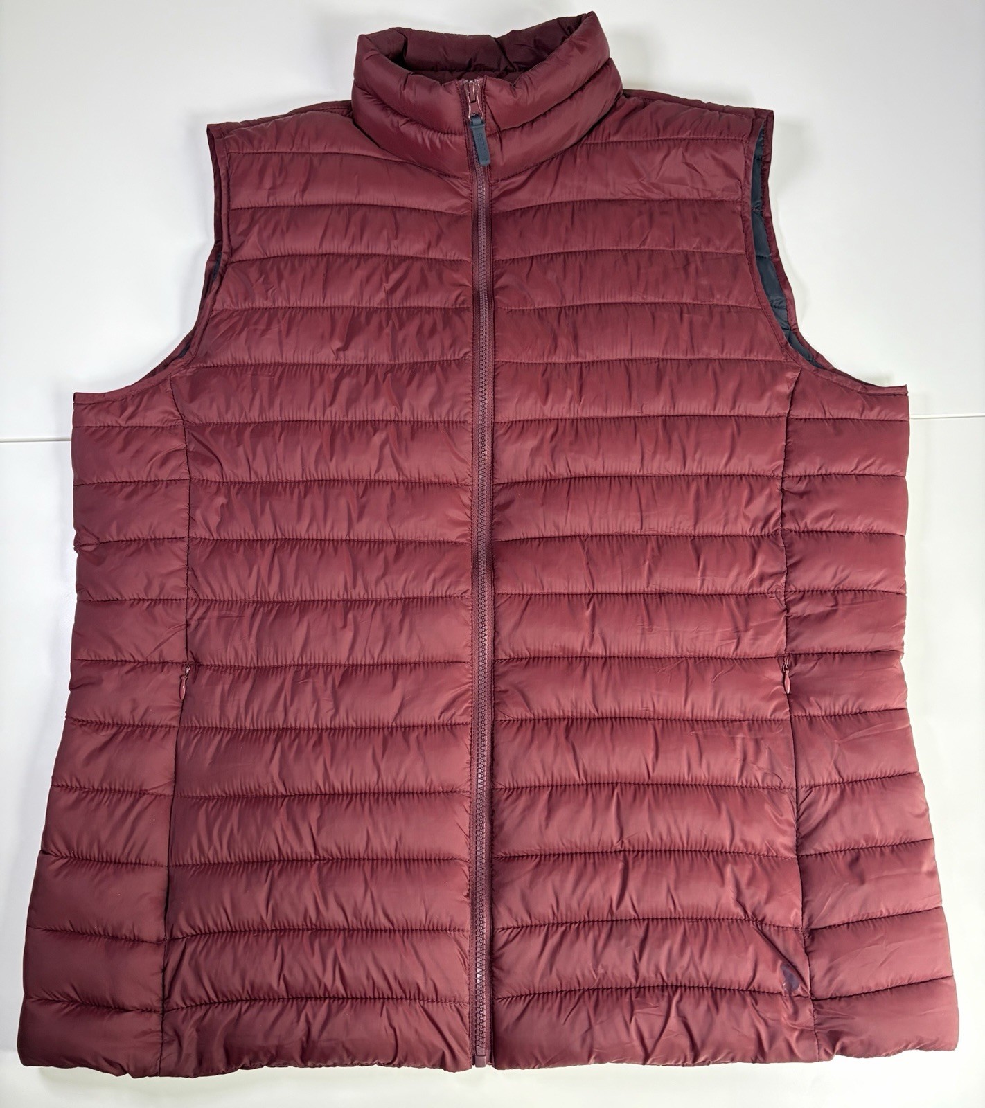 Joules Mens Puffer Gilet Jacket Burgundy Size XL, Hiking,walking, Quilted Warm.