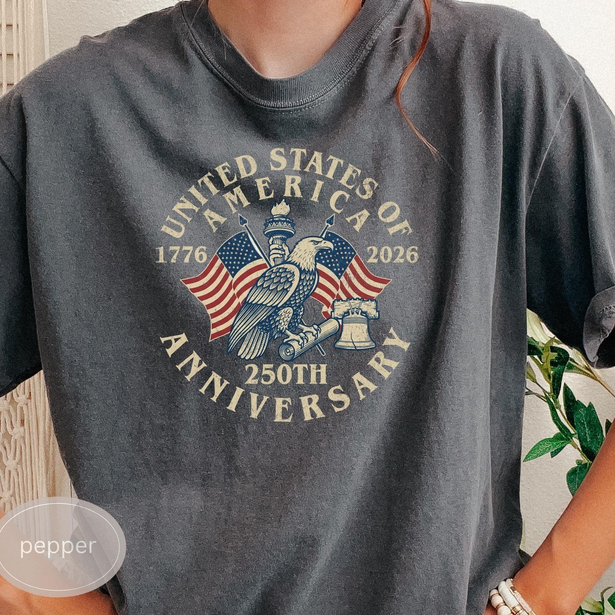 USA 250th Anniversary Vintage Shirt America 250 Flag Semiquincentennial Tee