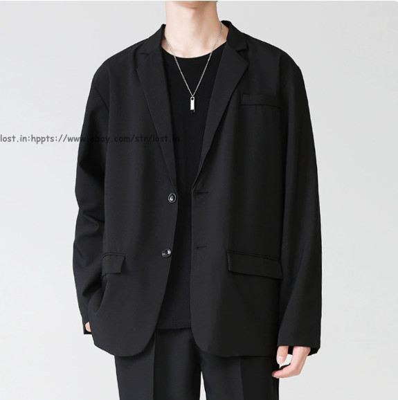 Men Slim Fit Casual Button Blazer Summer Thin Casual Suit Jacket Business Coats